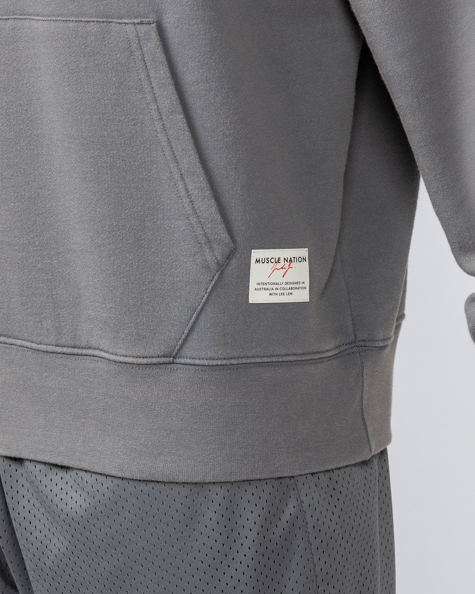 Lee Lem Cropped Hoodie - Washed Platinum Grey - Image 5