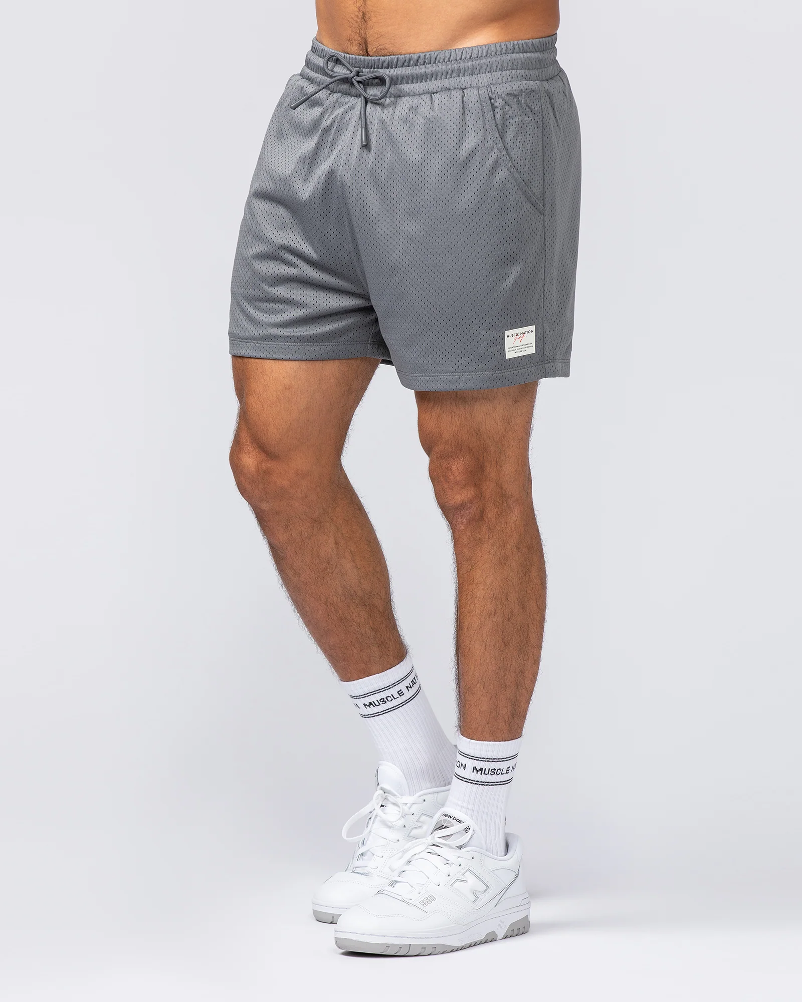 Lee Lem Lay Up 3.5" Shorts - Platinum Grey - Image 4