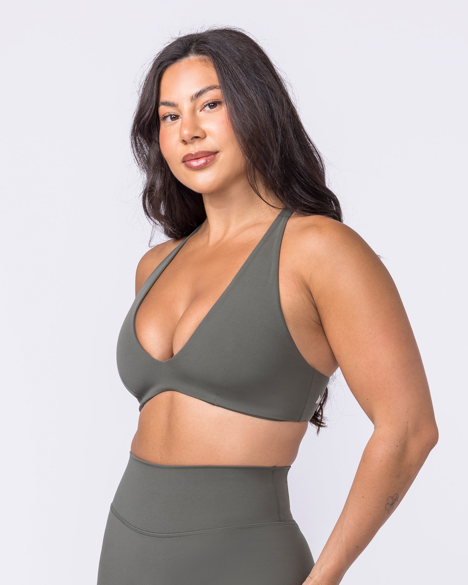 Liberty Lustre Bralette - Eucalyptus - Image 4