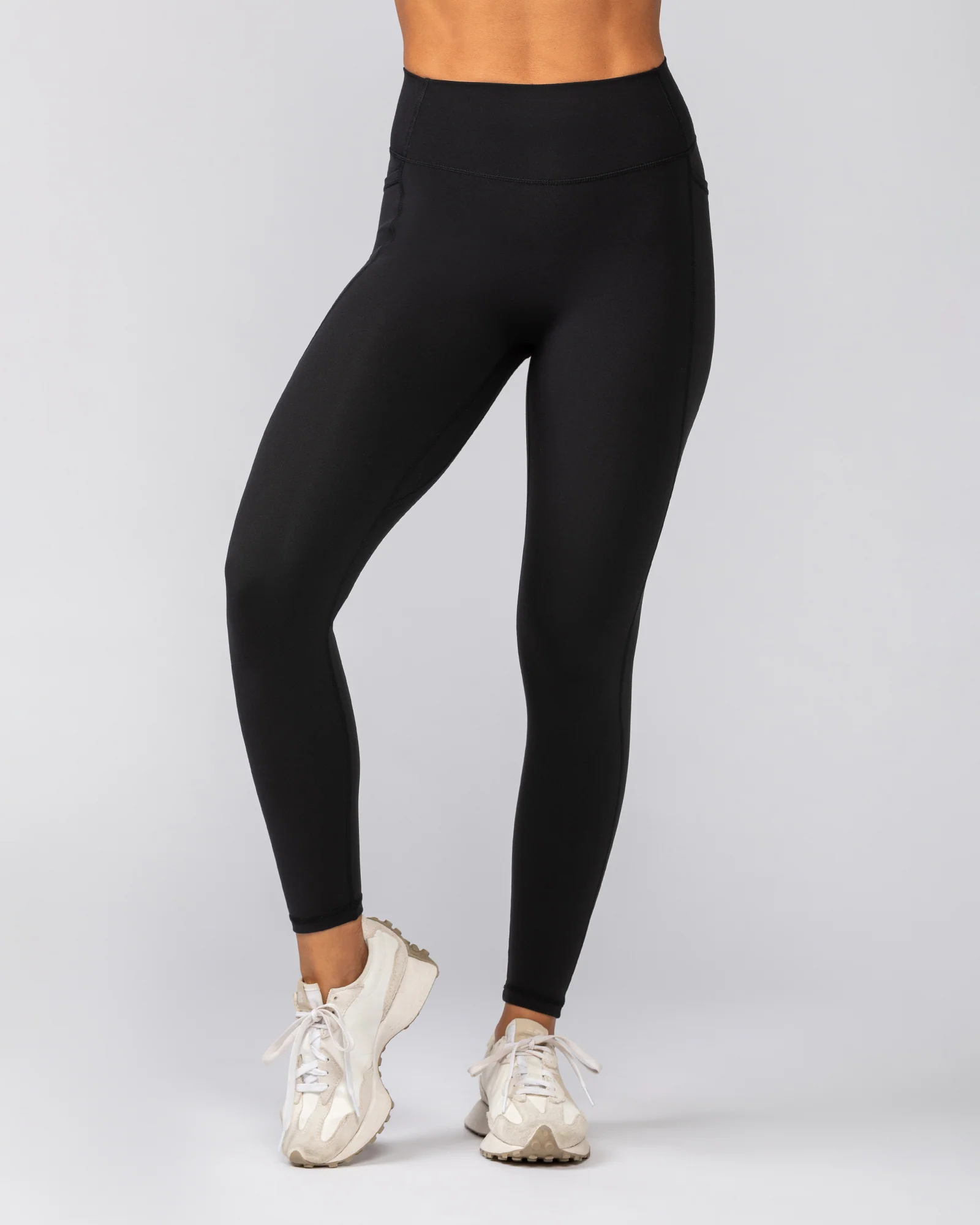 Liberty Pocket Ankle Length Leggings - Black - Image 3