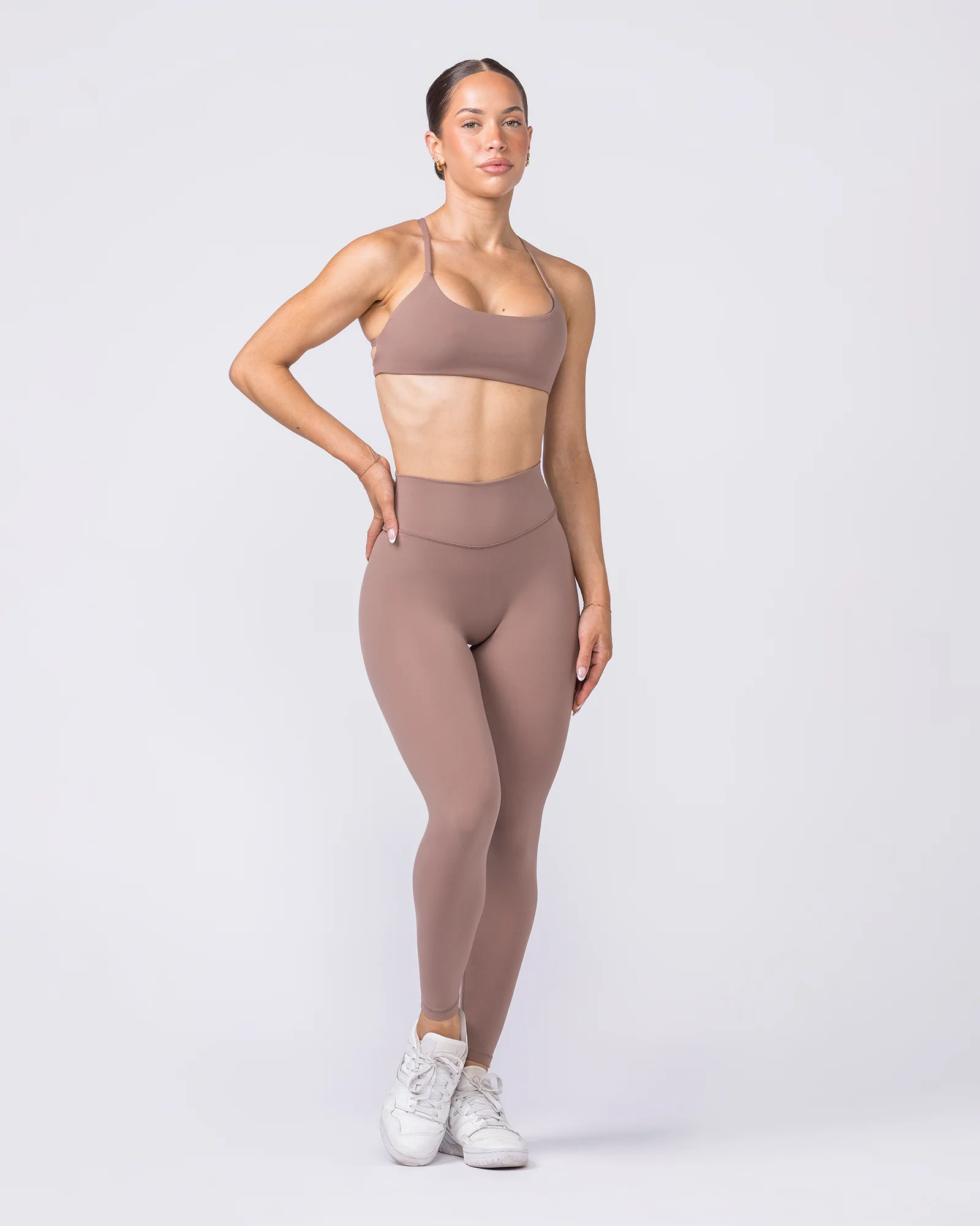 Liberty Zero Rise Ankle Length Leggings - Cookie - Image 5