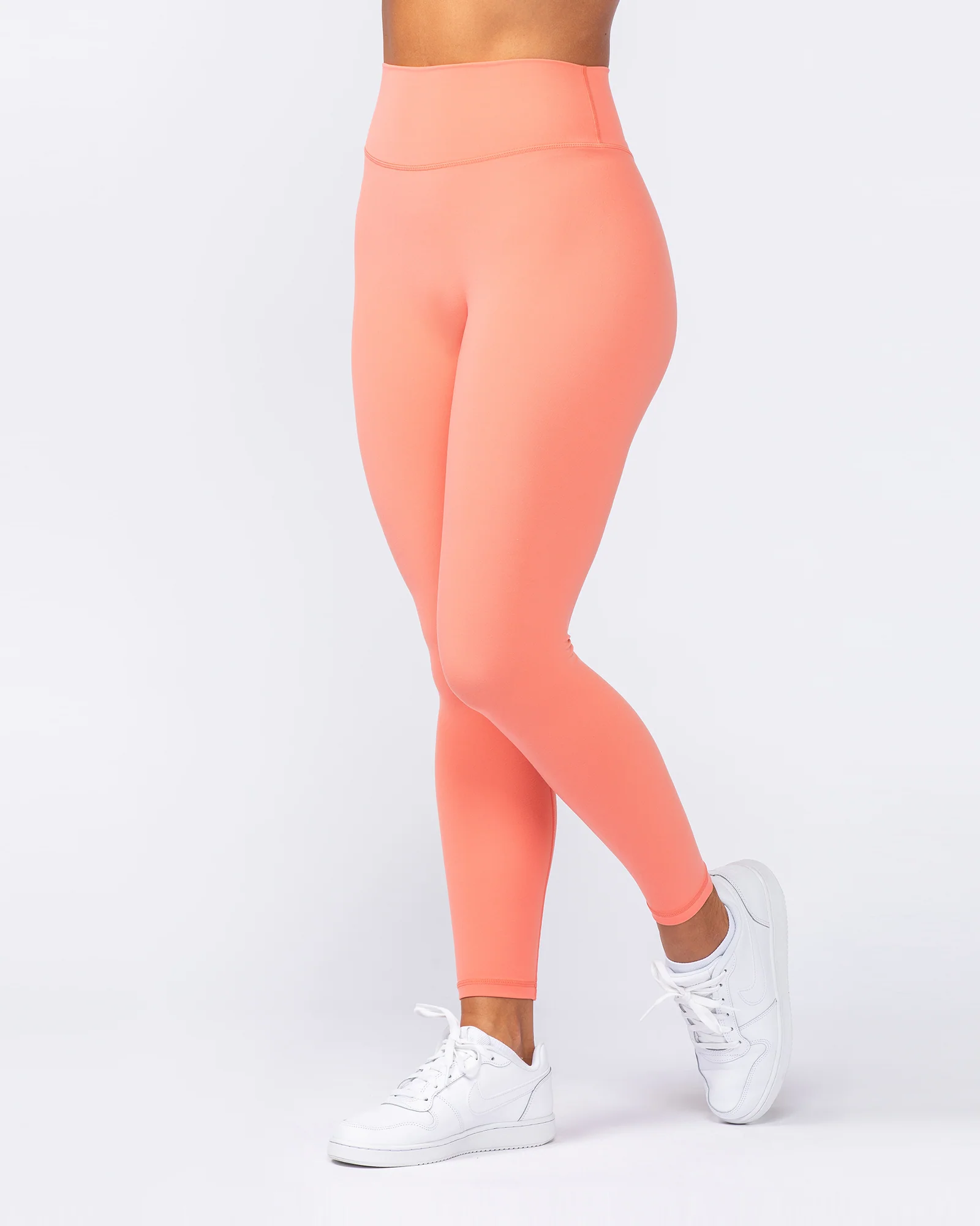 Liberty Zero Rise Ankle Length Leggings - Peach Pink - Image 3
