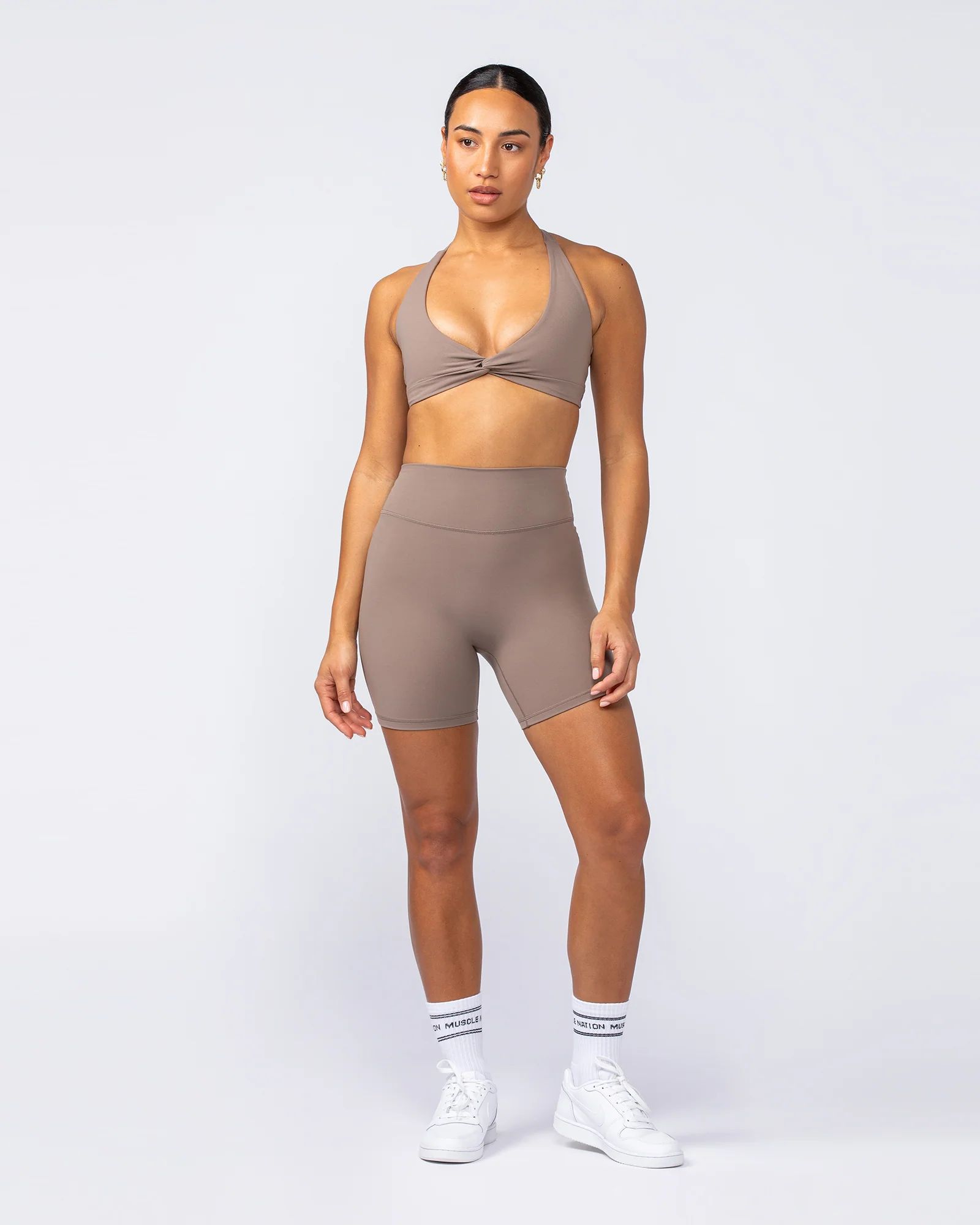 Liberty Zero Rise Bike Shorts - Mushroom - Image 6