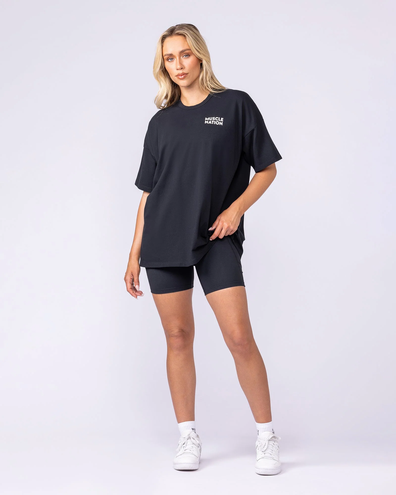 Lifestyle Club Oversized Tee - Black - Image 5
