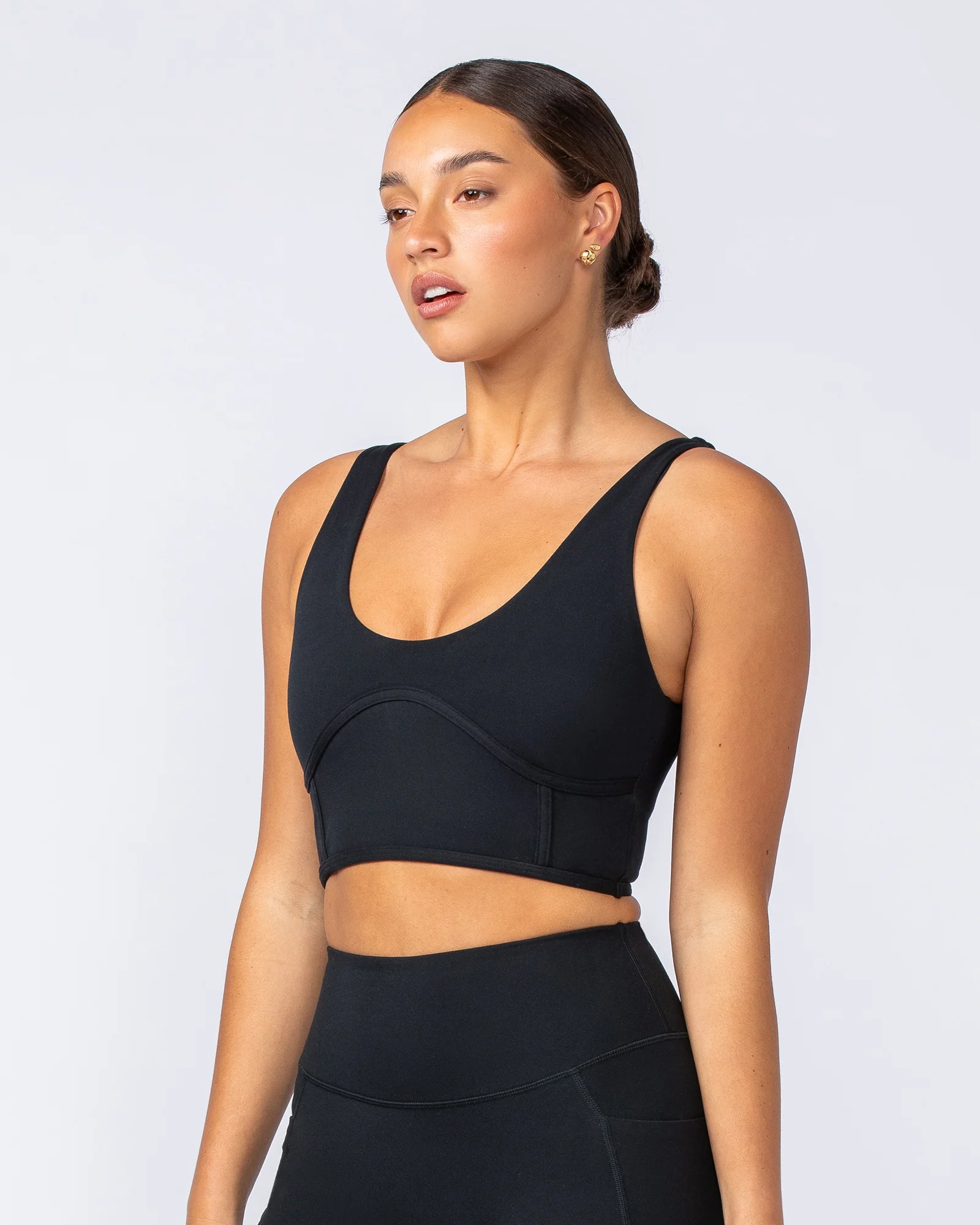 Limitless Longline Bra - Black - Image 3