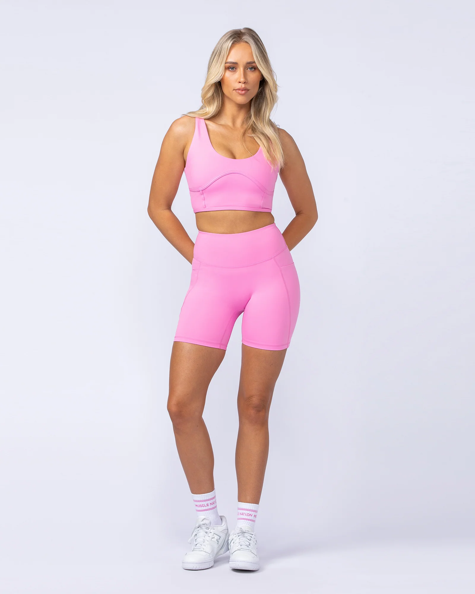 Limitless Longline Bra - Hollywood Pink - Image 5