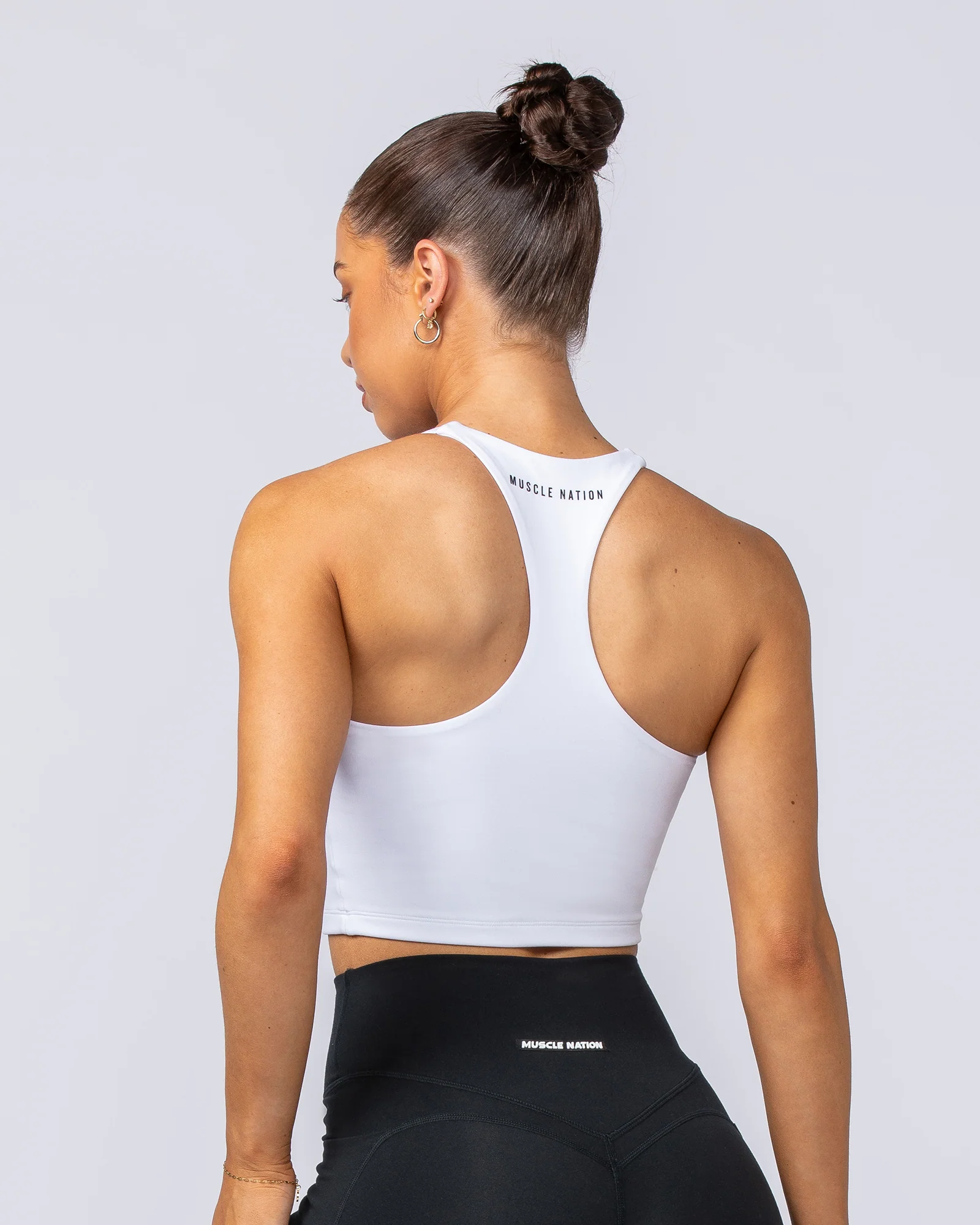 Limitless Cropped Active Tank - White - Image 5