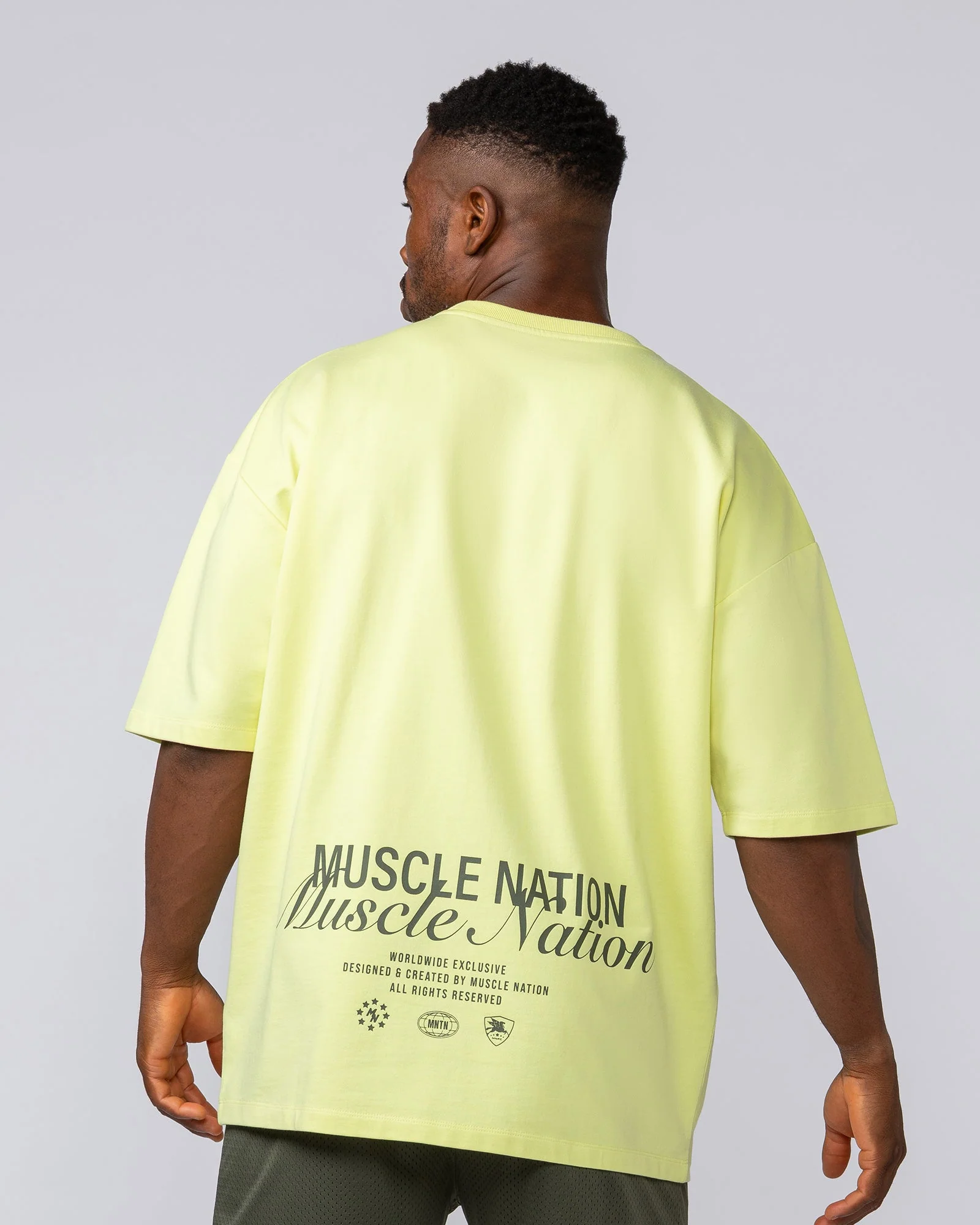 Loopback Oversized Tee - Pale Limeade - Image 2