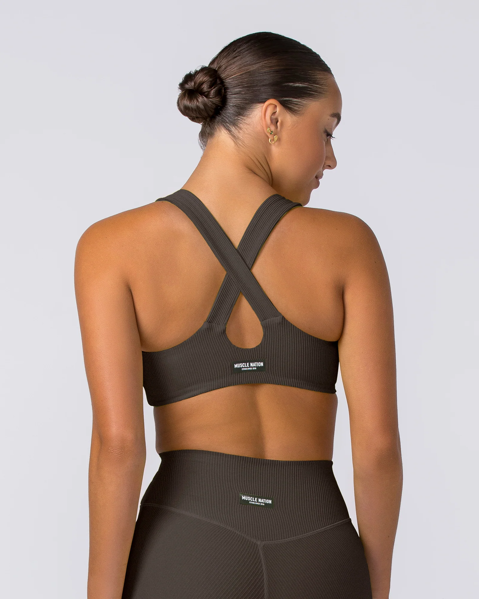 Lush Rib Bralette - Deep Brown - Image 5