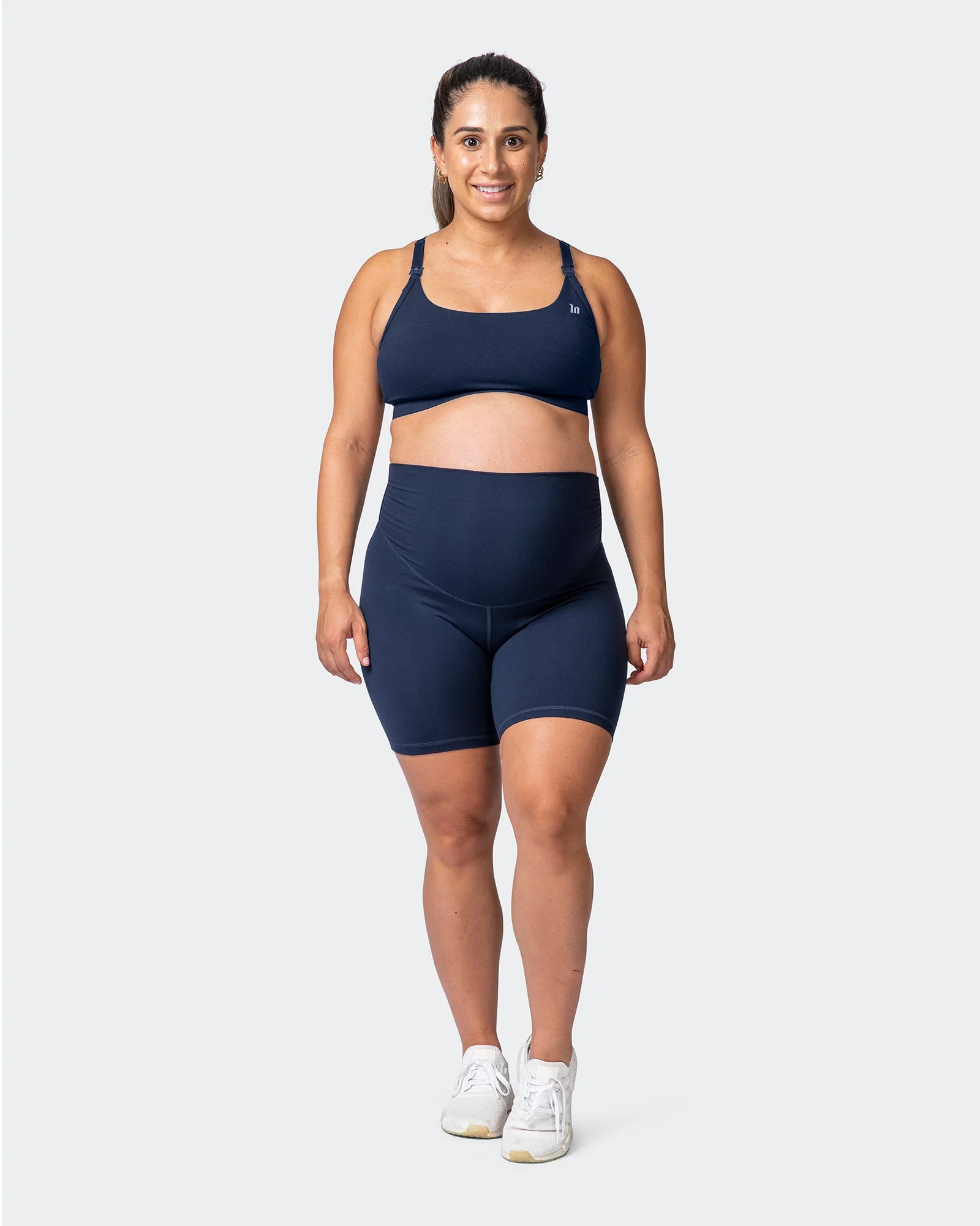 Maternity Everyday Bike Short - Navy - Image 8