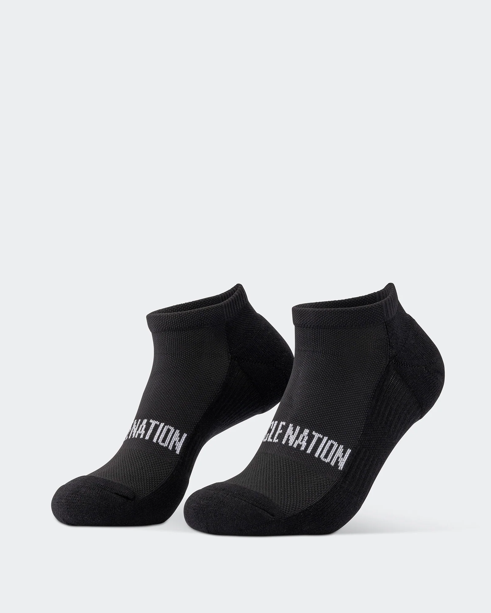 Mens Ankle Socks (2X Pack) - Black - Image 2