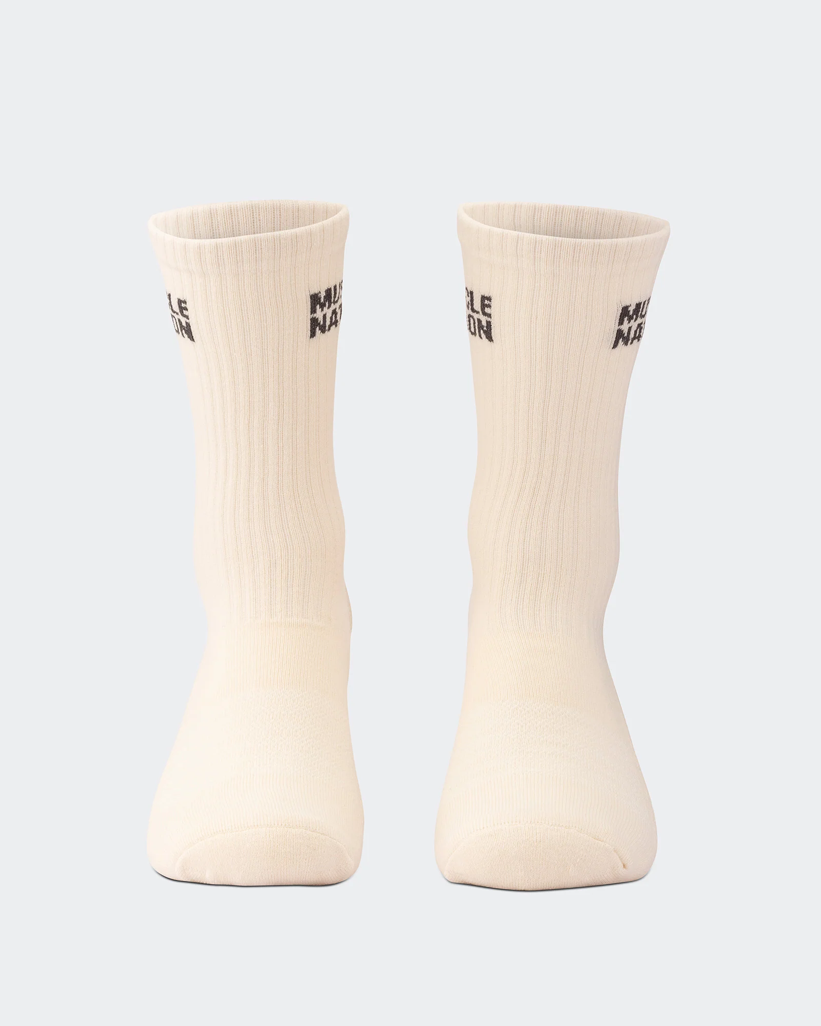 Mens Essential Crew Socks (2x Pack) - Charcoal / Dew - Image 4
