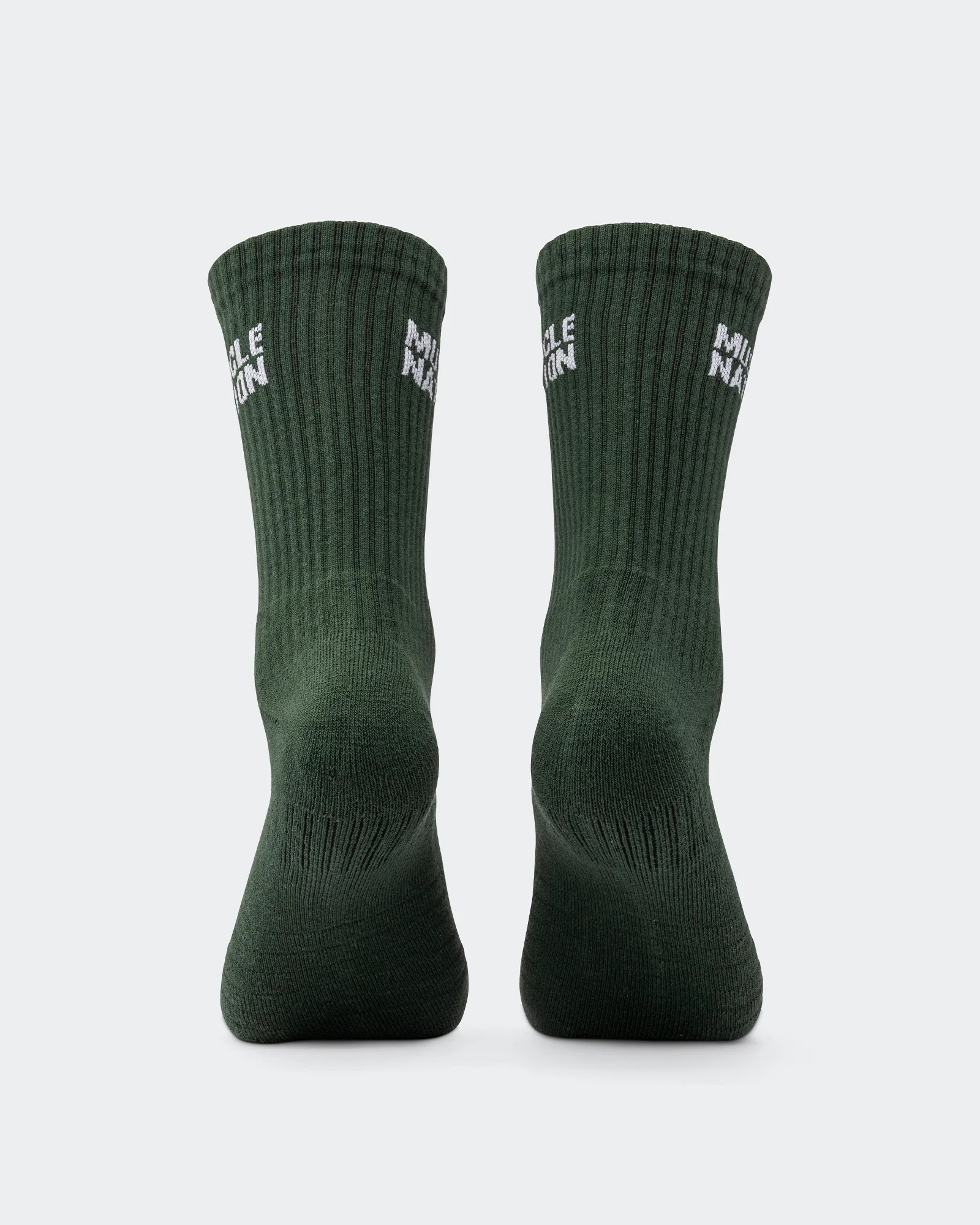 Mens Essential Crew Socks (3x Pack) - Cream / Eggshell / Evergreen - Image 10