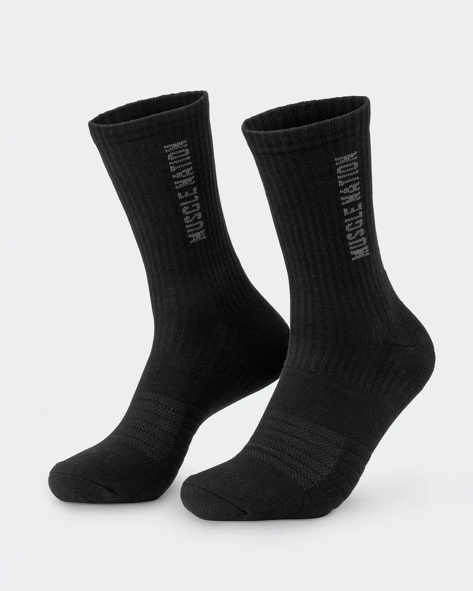 Mens Linear Crew Sock (2x Pack) - Black - Image 3