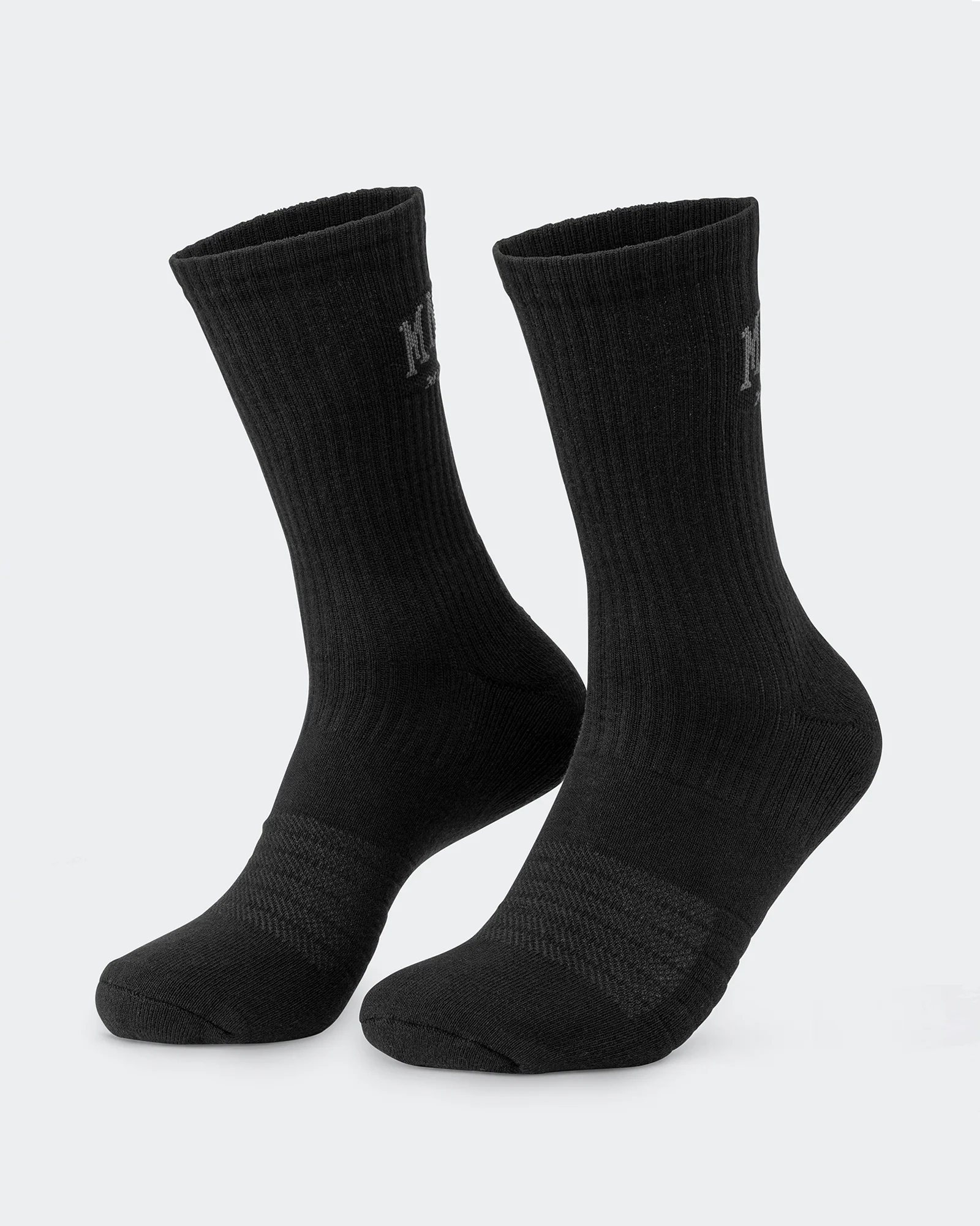 Mens Varsity Crew Sock (2x Pack) - Black - Image 3