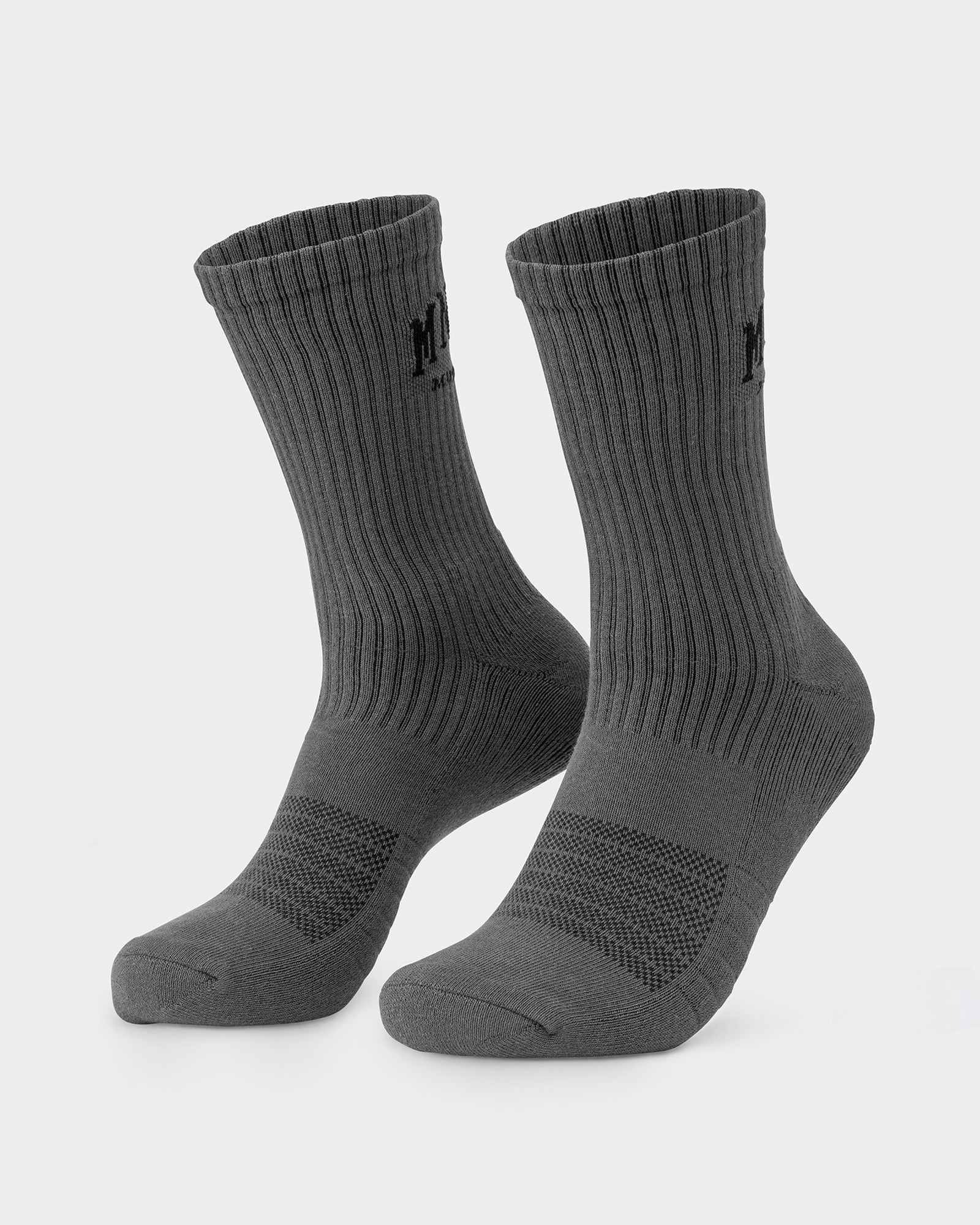 Mens Varsity Crew Sock (2x Pack) - Charcoal - Image 3