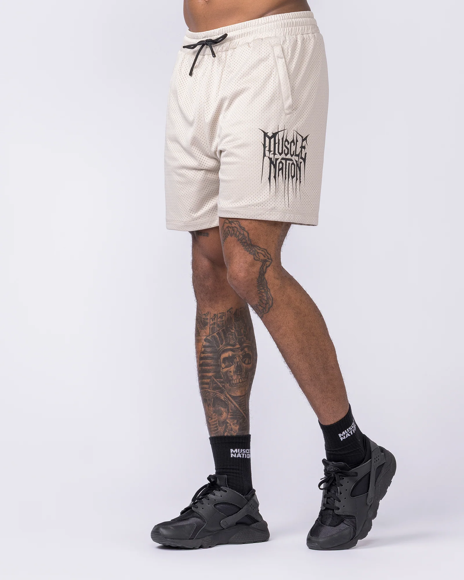 Metalcore Lay Up 5" Shorts - Cream - Image 4