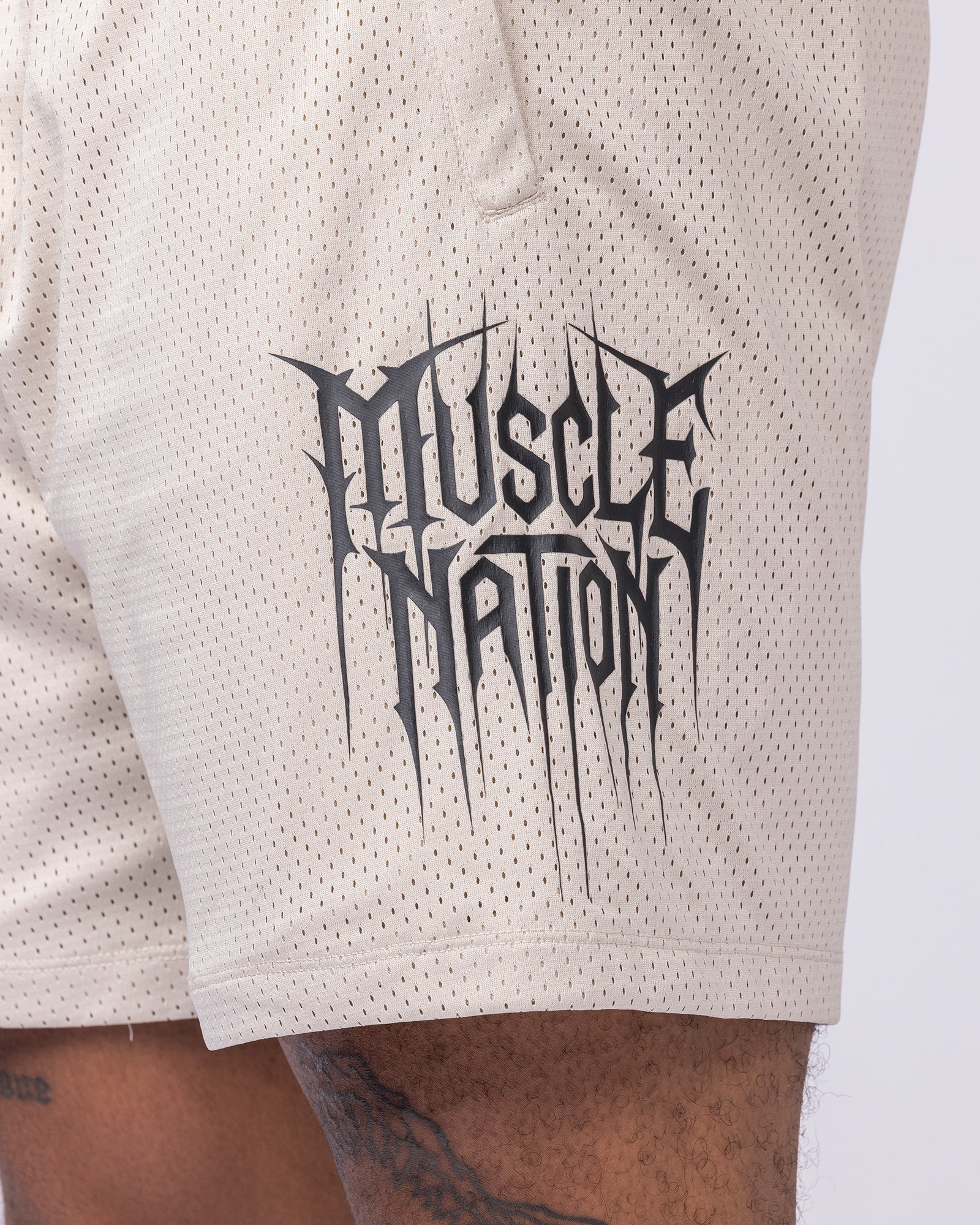 Metalcore Lay Up 5" Shorts - Cream - Image 5