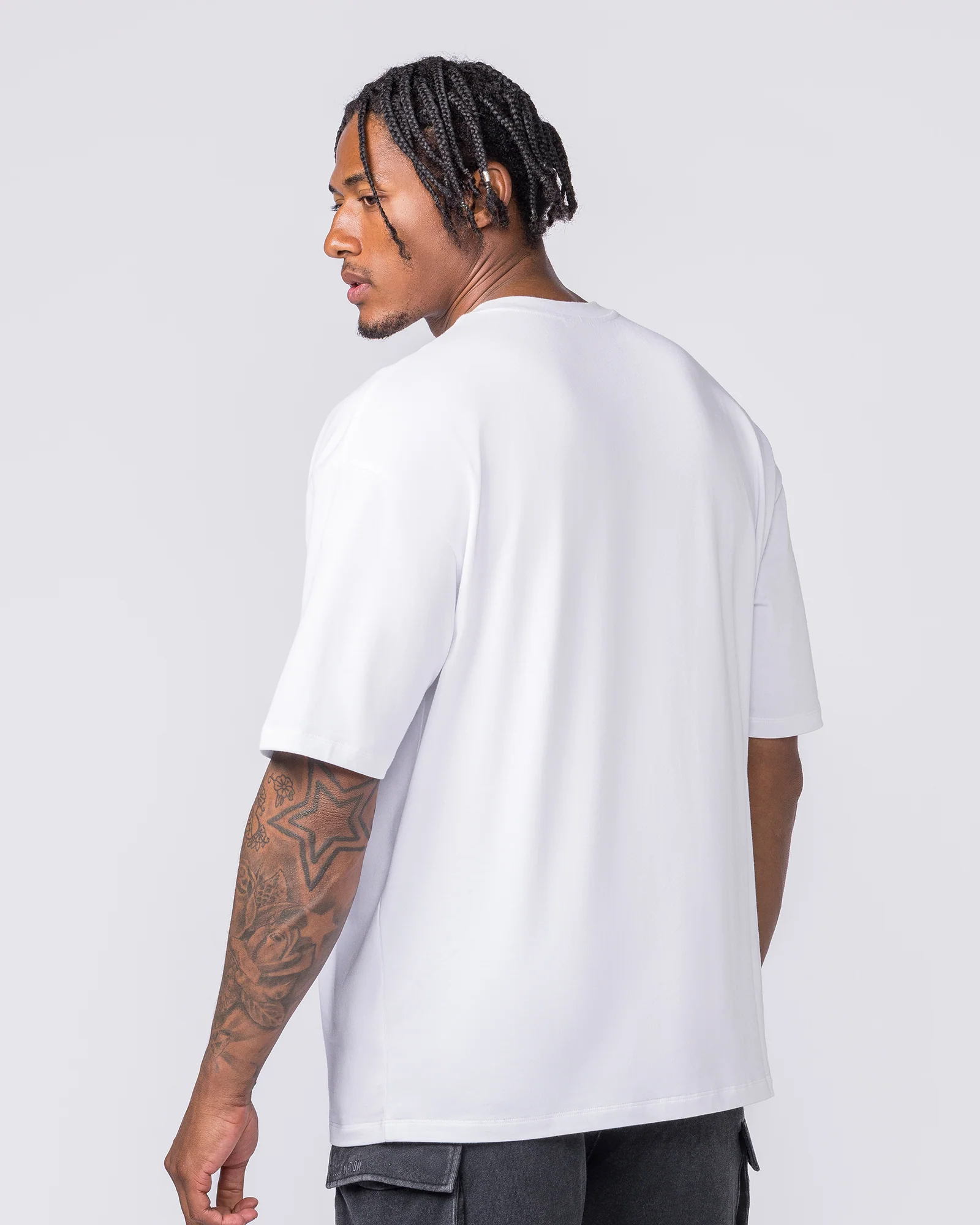 Metalcore Oversized Tee - White - Image 3