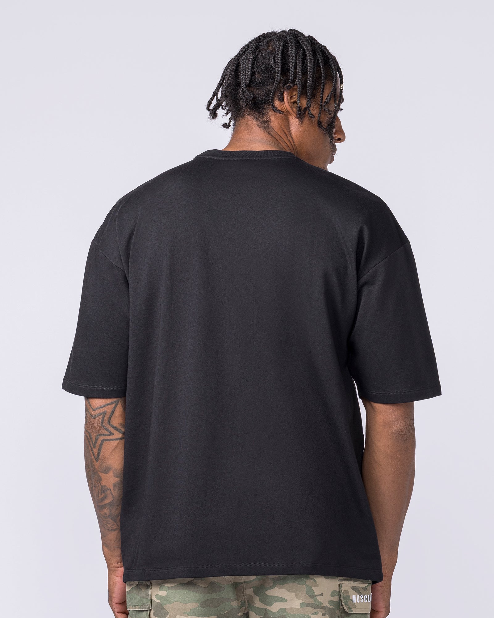 MN Loopback Oversized Tee - Black - Image 4