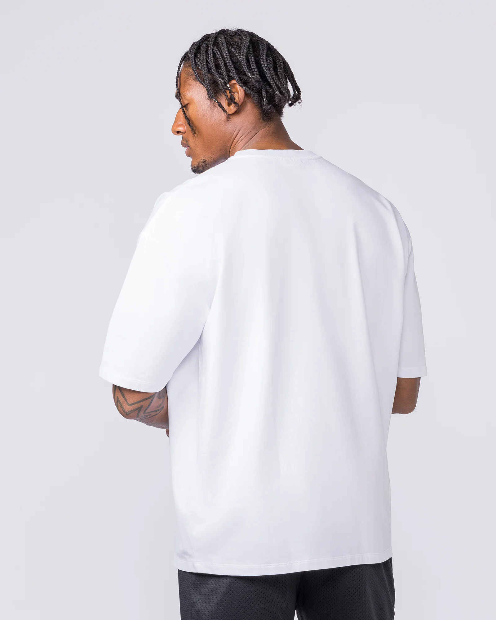 MN Loopback Oversized Tee - White - Image 3
