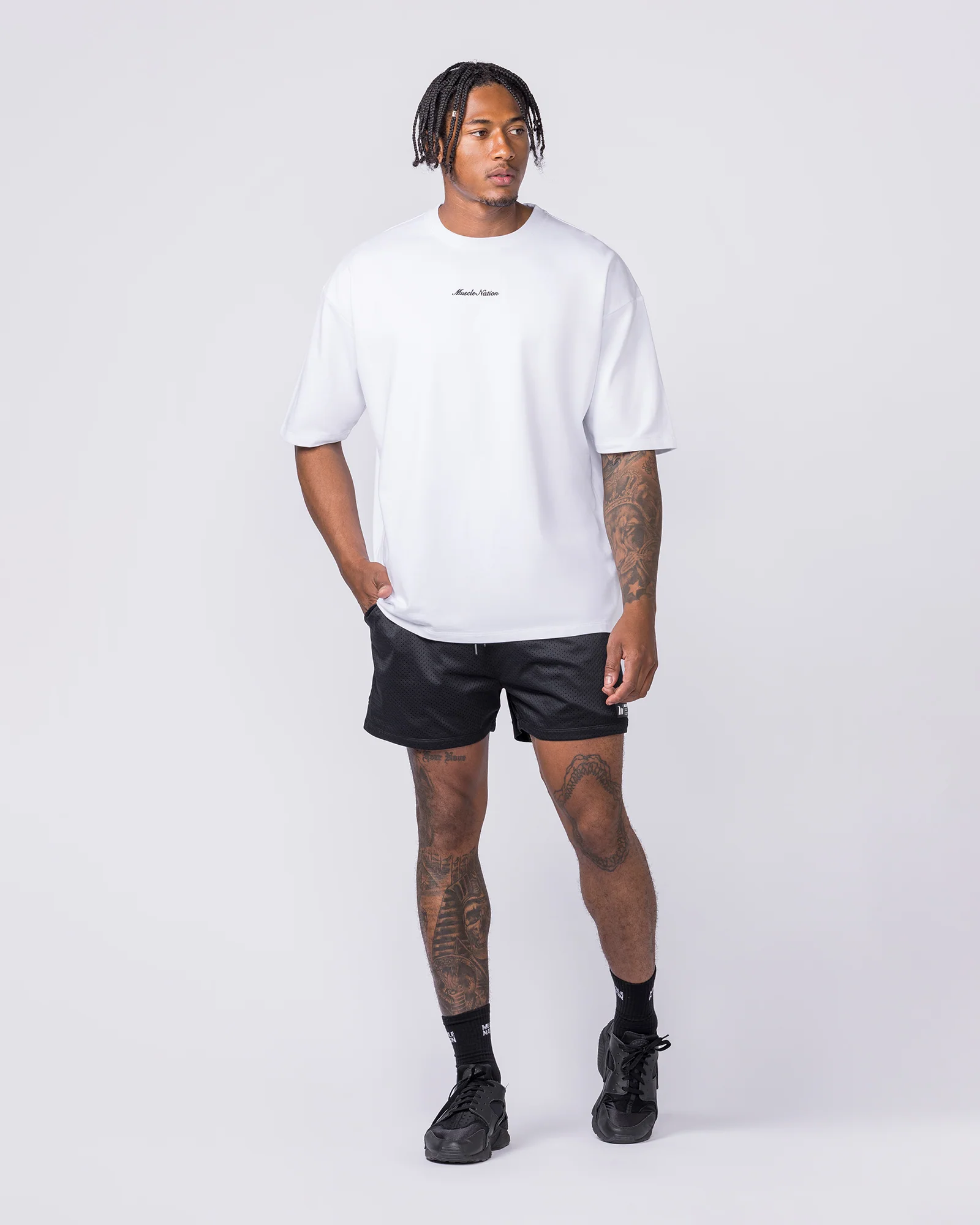 MN Loopback Oversized Tee - White - Image 6