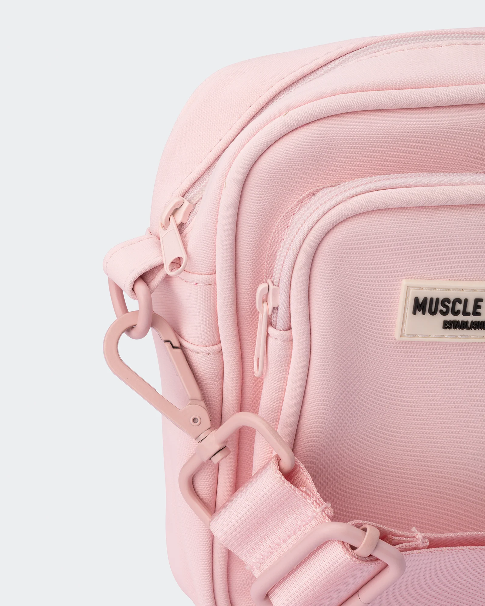 MN Mini Cross Body Bag - Pale Pink - Image 3