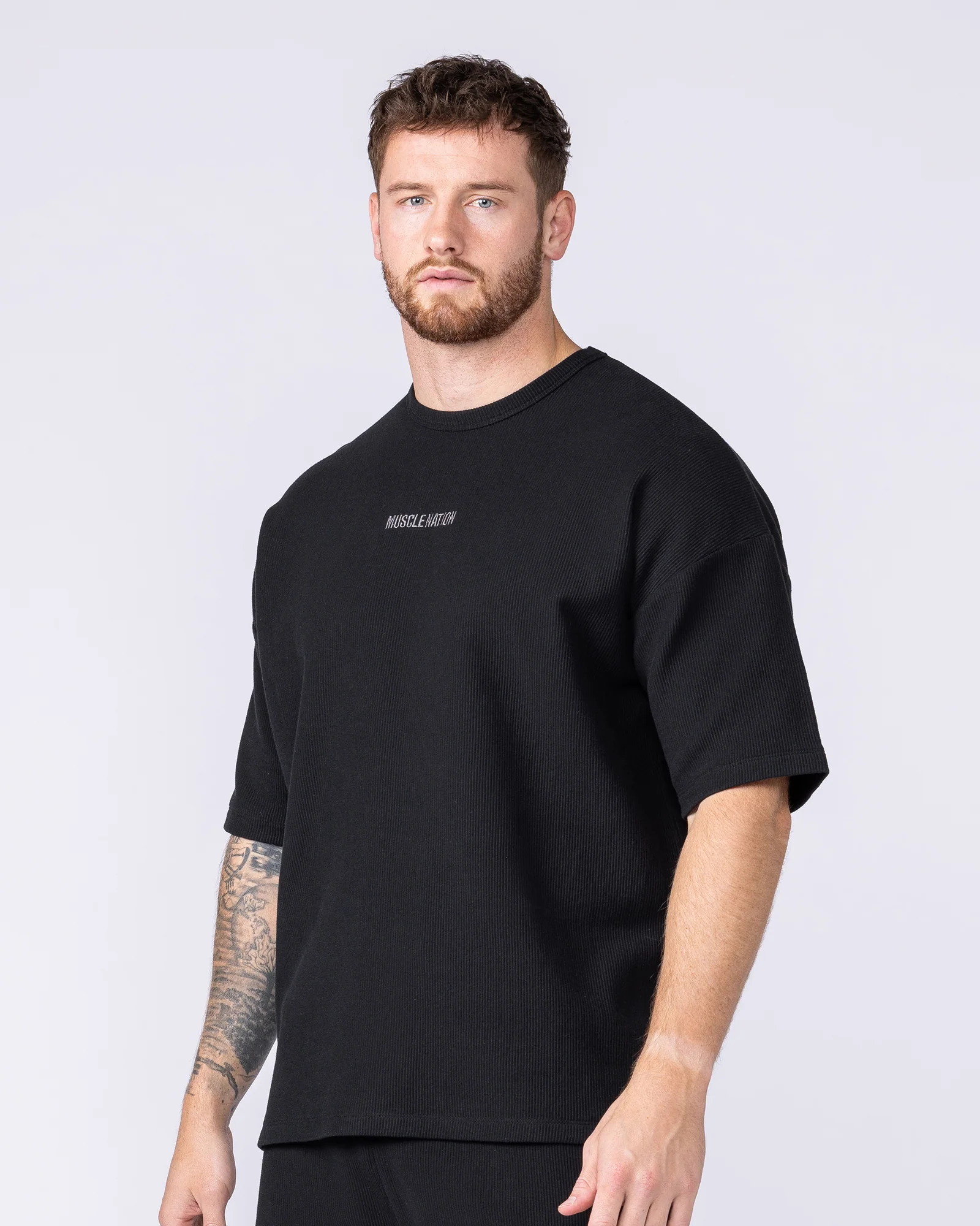 Oversized Jersey Tee - Black - Image 4