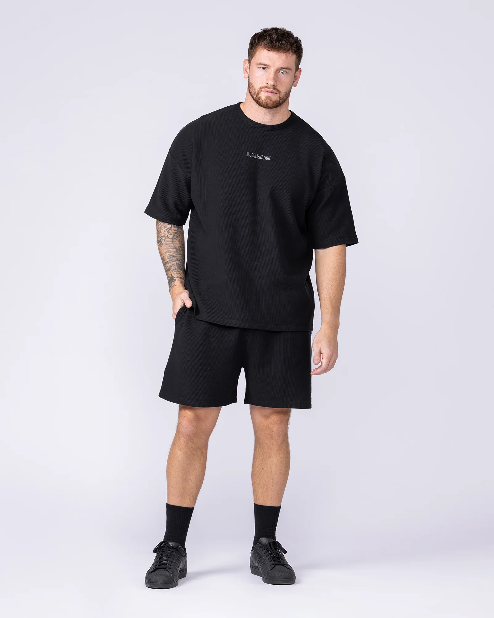 Oversized Jersey Tee - Black - Image 7