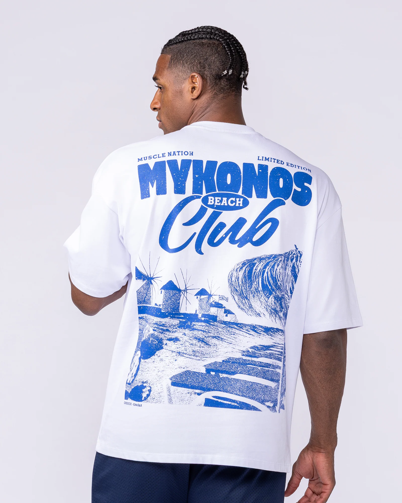 Mykonos Oversized Tee - White - Image 3
