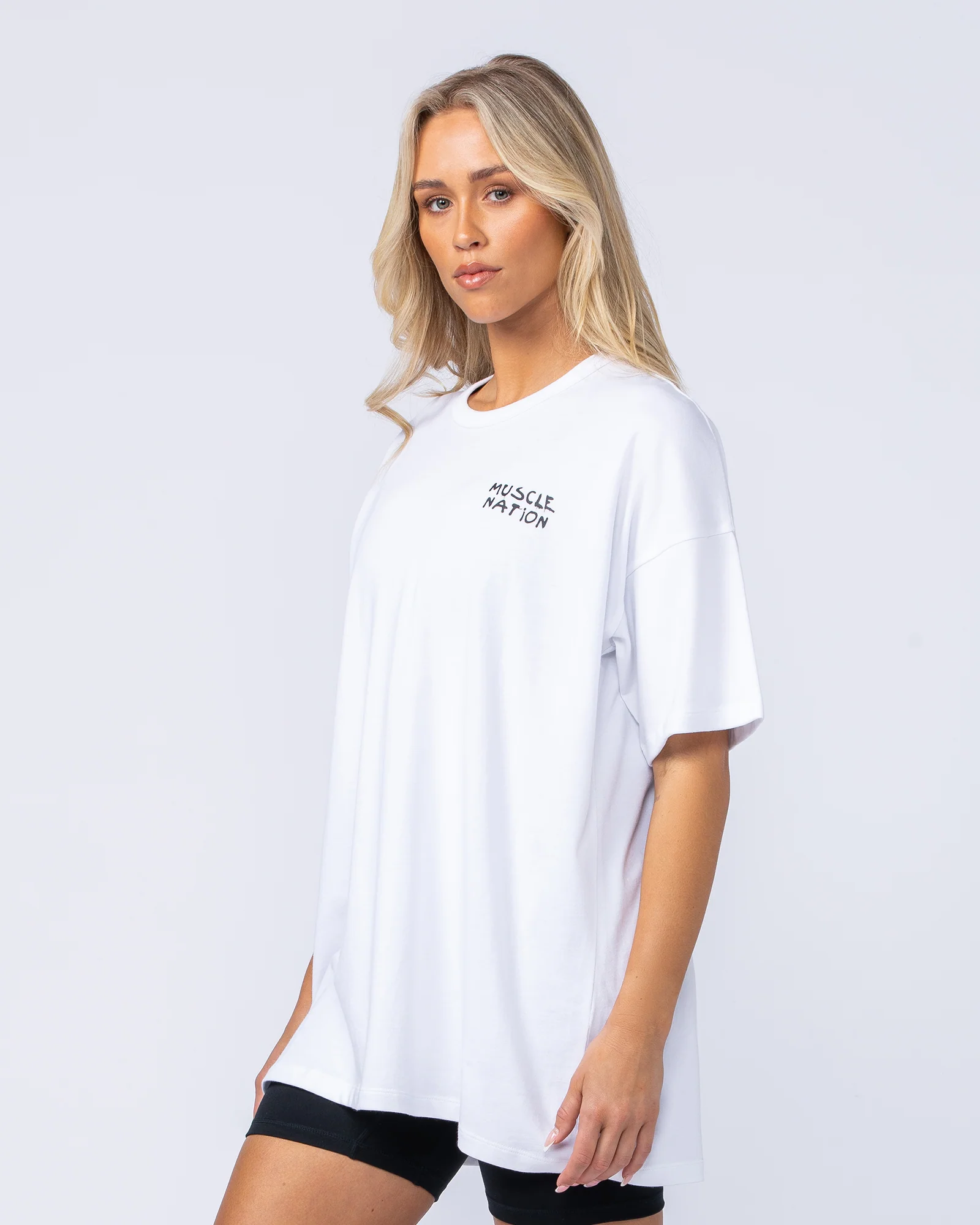 Need Money Oversized Tee - White - Image 3