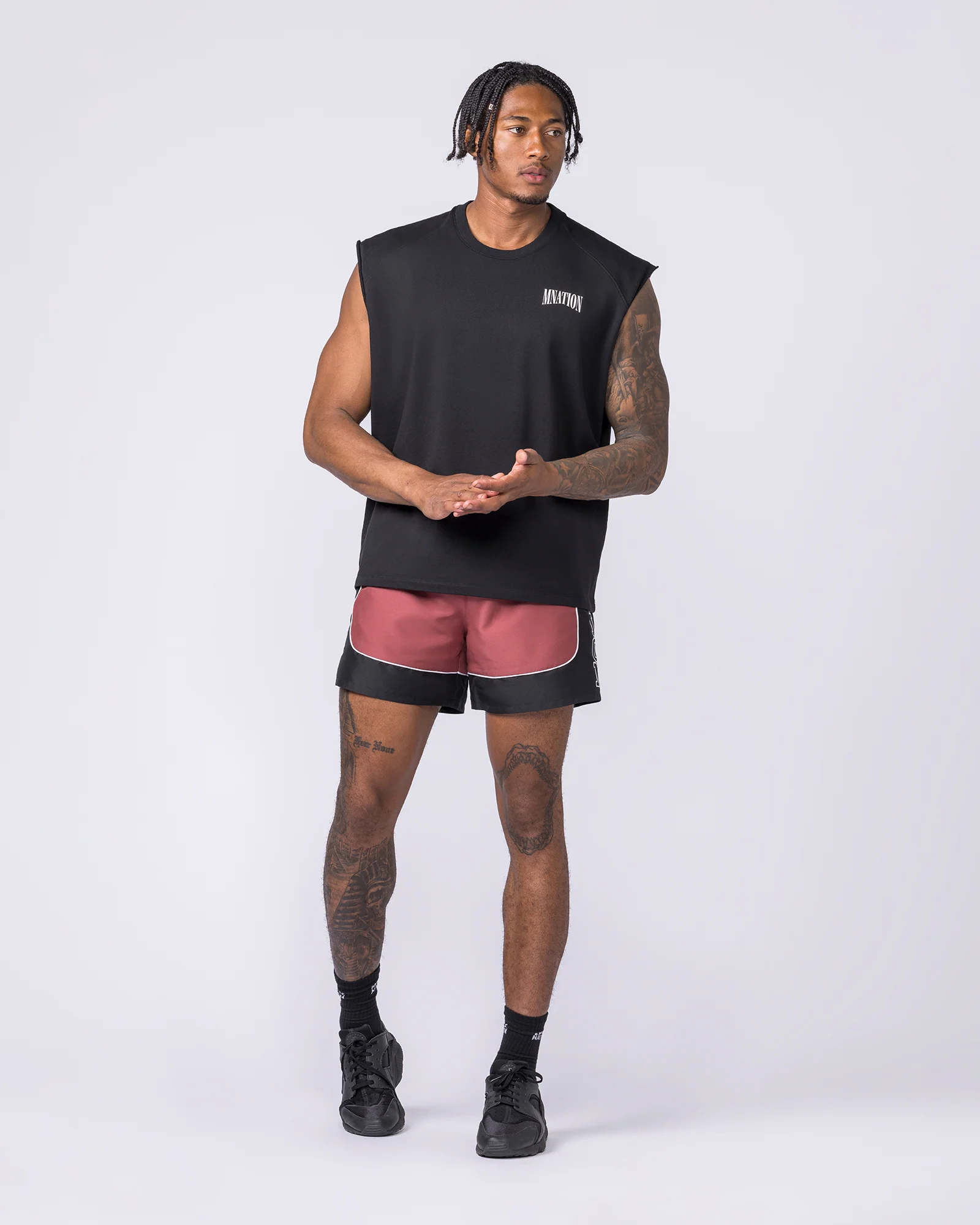 Off Duty Boxy Muscle Tank - Black - Image 6