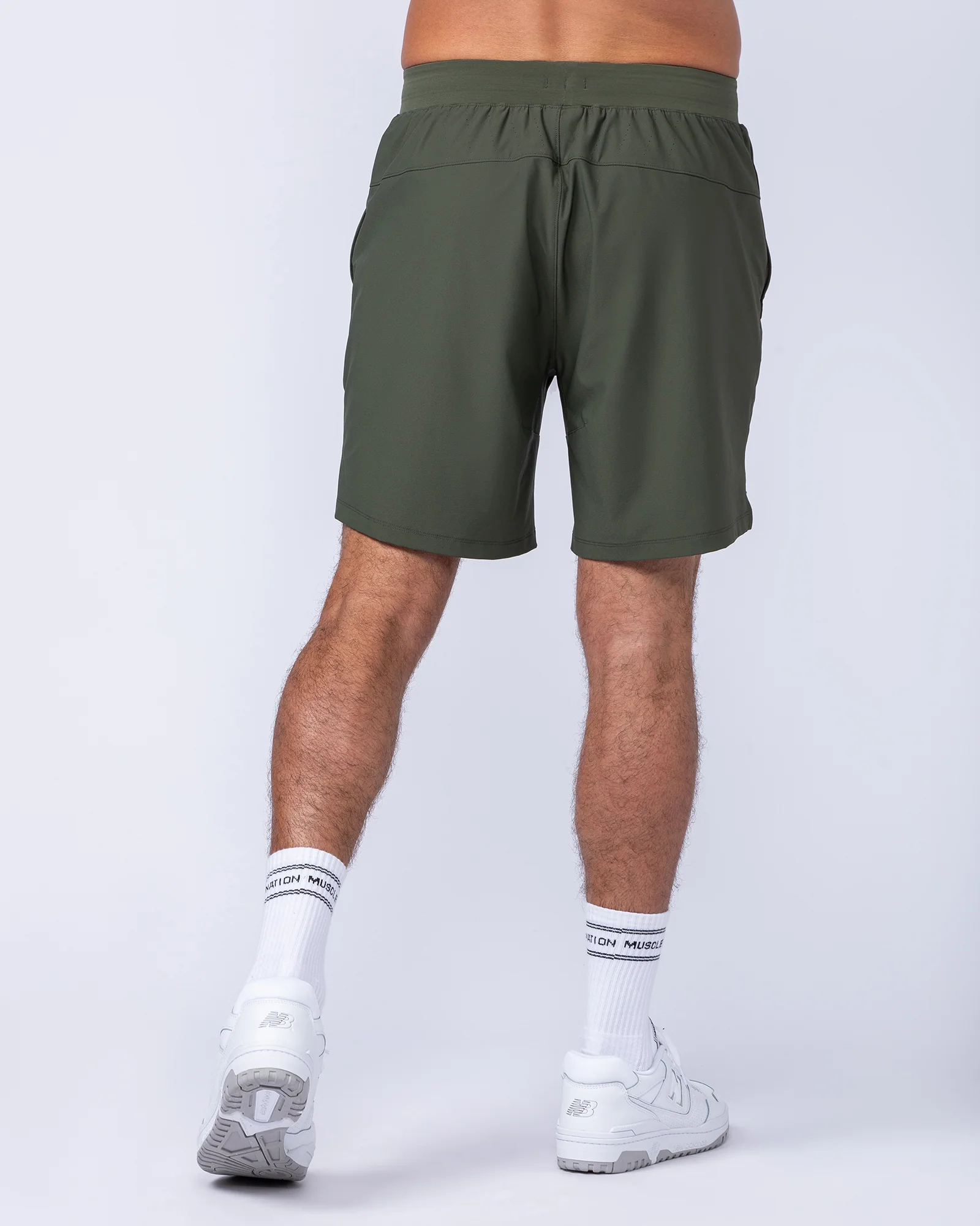 On Repeat Training 7" Shorts - Dark Khaki - Image 5