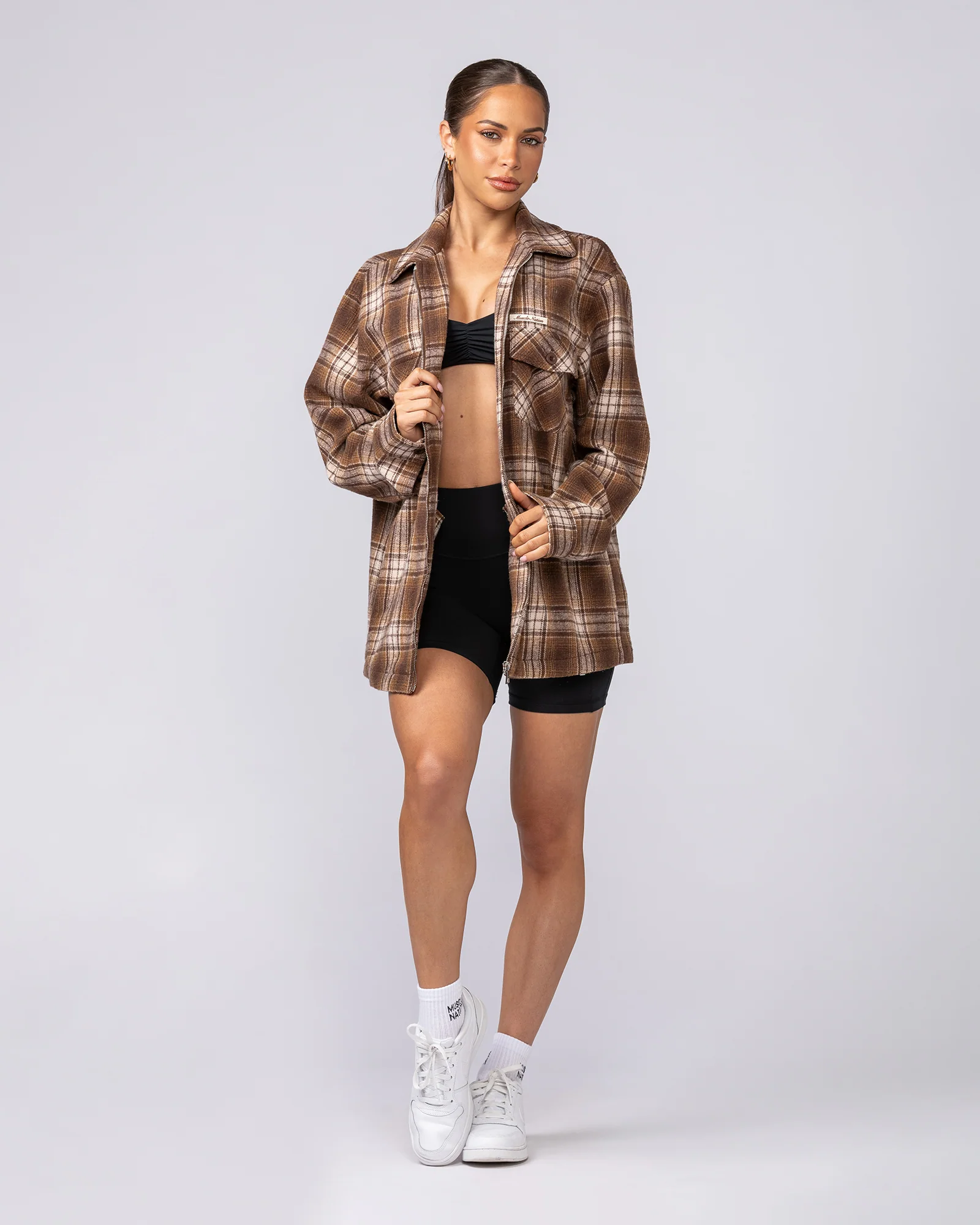 Oversized Shacket - Plaid - Image 11