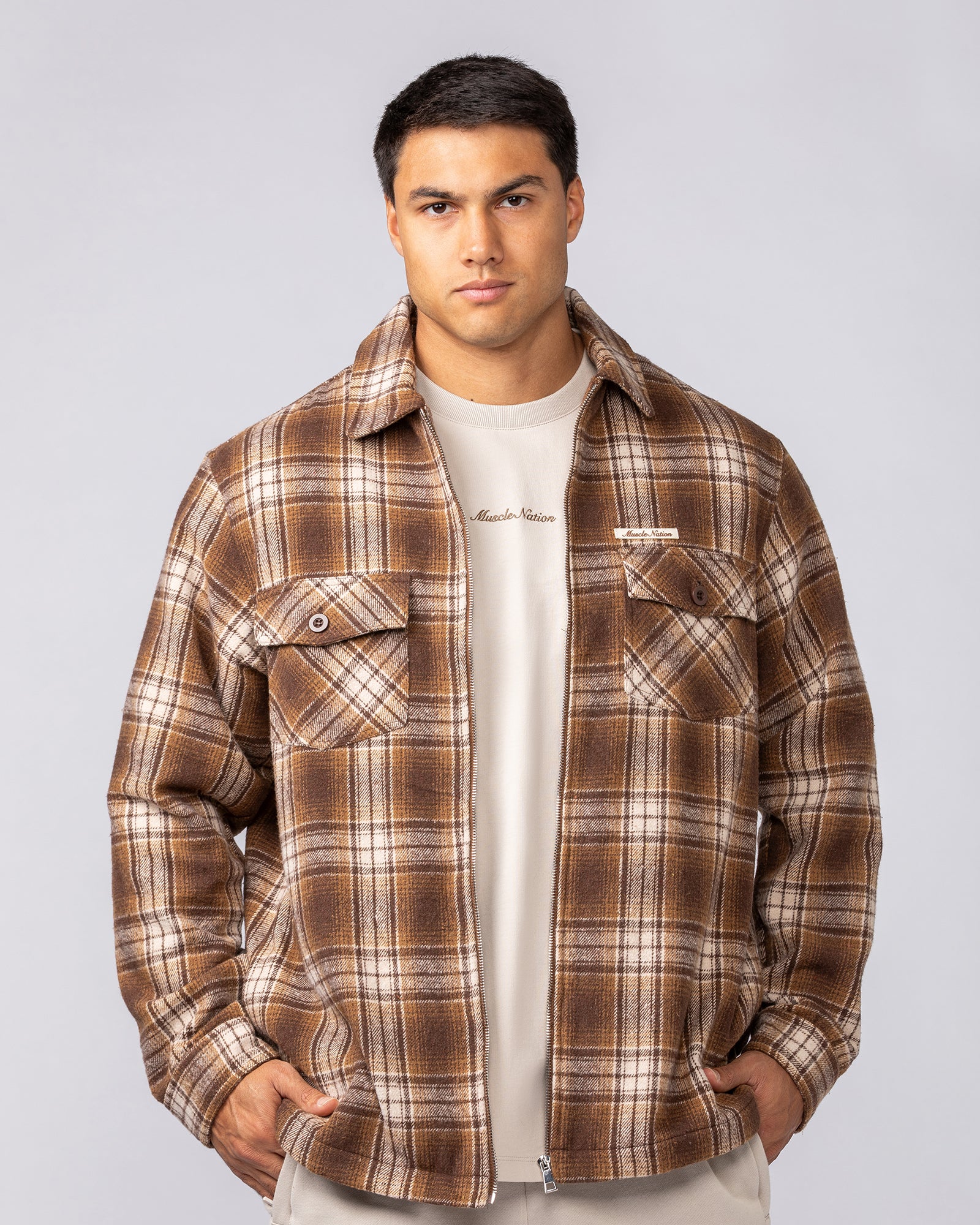 Oversized Shacket - Plaid - Image 2