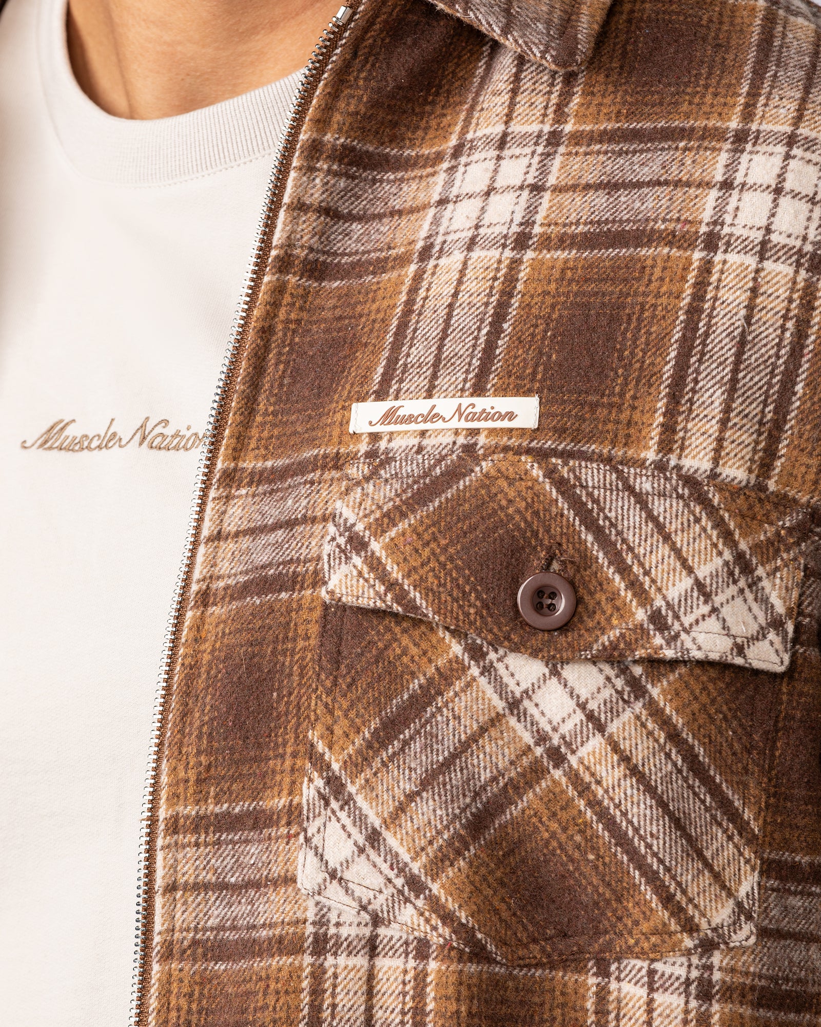 Oversized Shacket - Plaid - Image 3