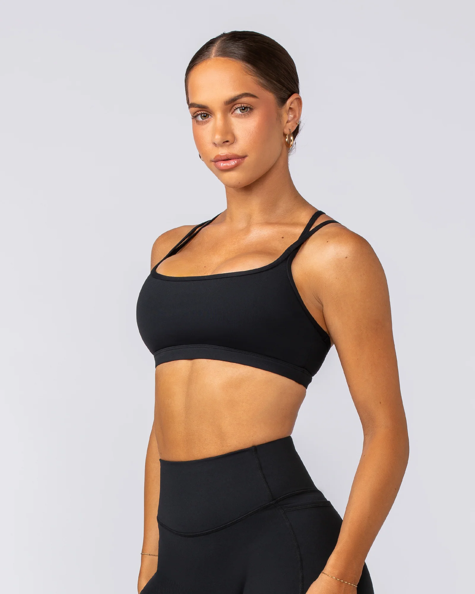 Pace It Bra - Black / Black - Image 2
