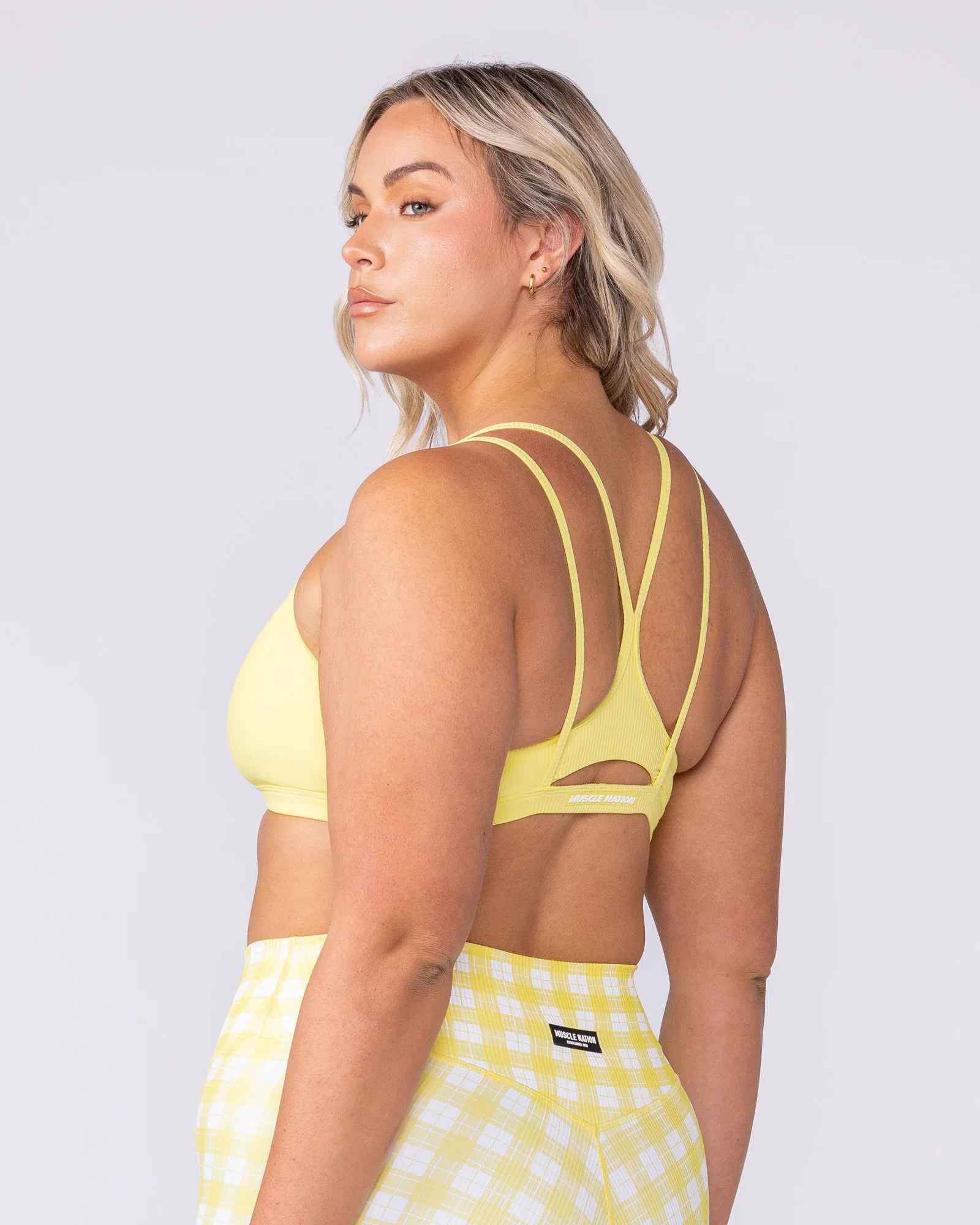 Pace It Rib Bra - Sunshine - Image 2