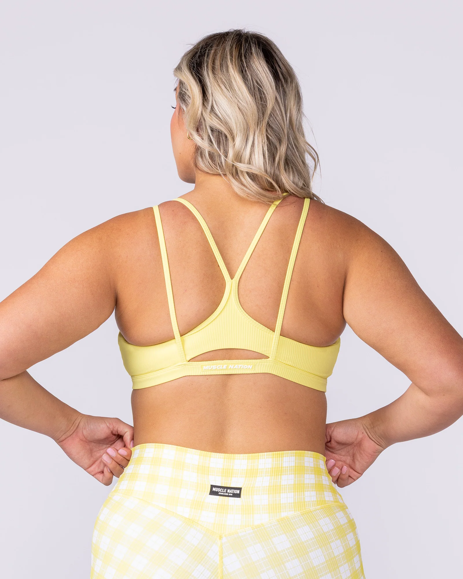 Pace It Rib Bra - Sunshine - Image 4