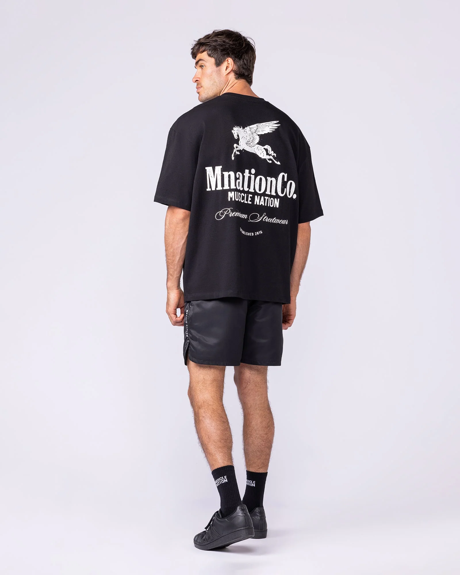 Pegasus Oversized Tee - Black - Image 6