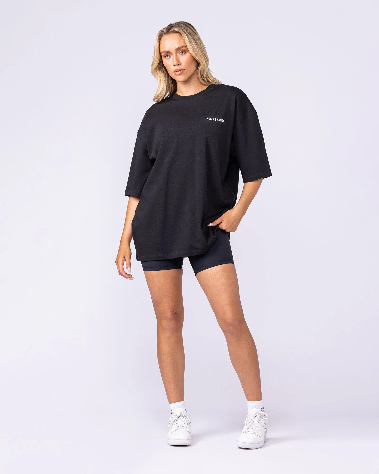 Pegasus Oversized Tee - Black - Image 9