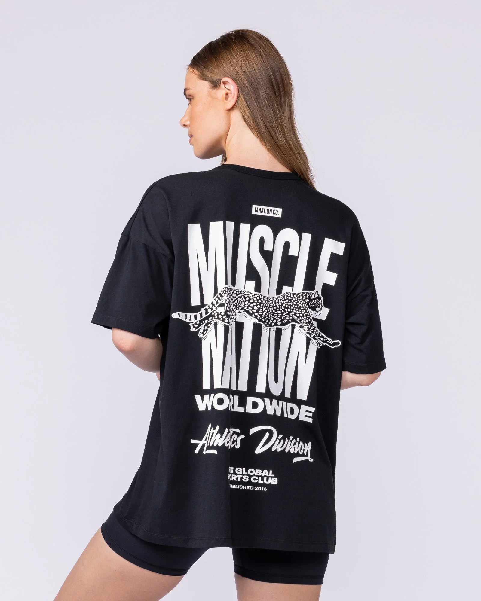 Pounce Oversized Tee - Black - Image 3