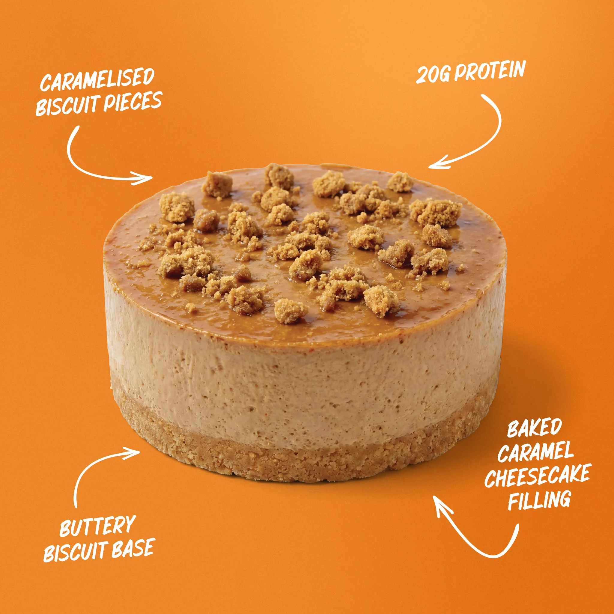Protein Cheesecake - Caramel Biscuit - Image 3