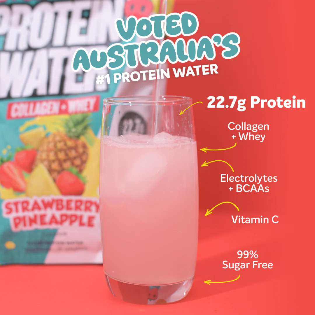 LOSERFRUIT PROTEIN WATER - Strawberry Pineapple - 25 serves - Image 2