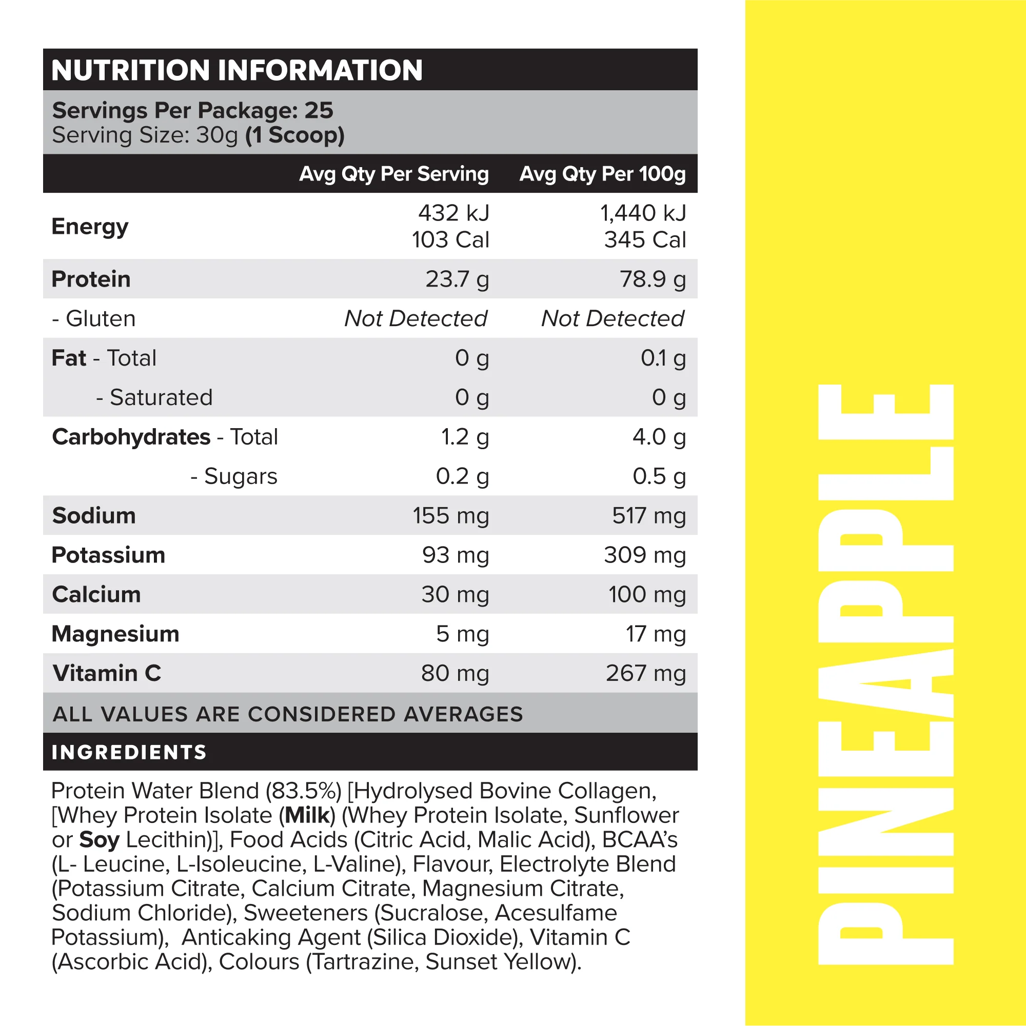 PROTEIN WATER - Pineapple - 25 serves - Image 3