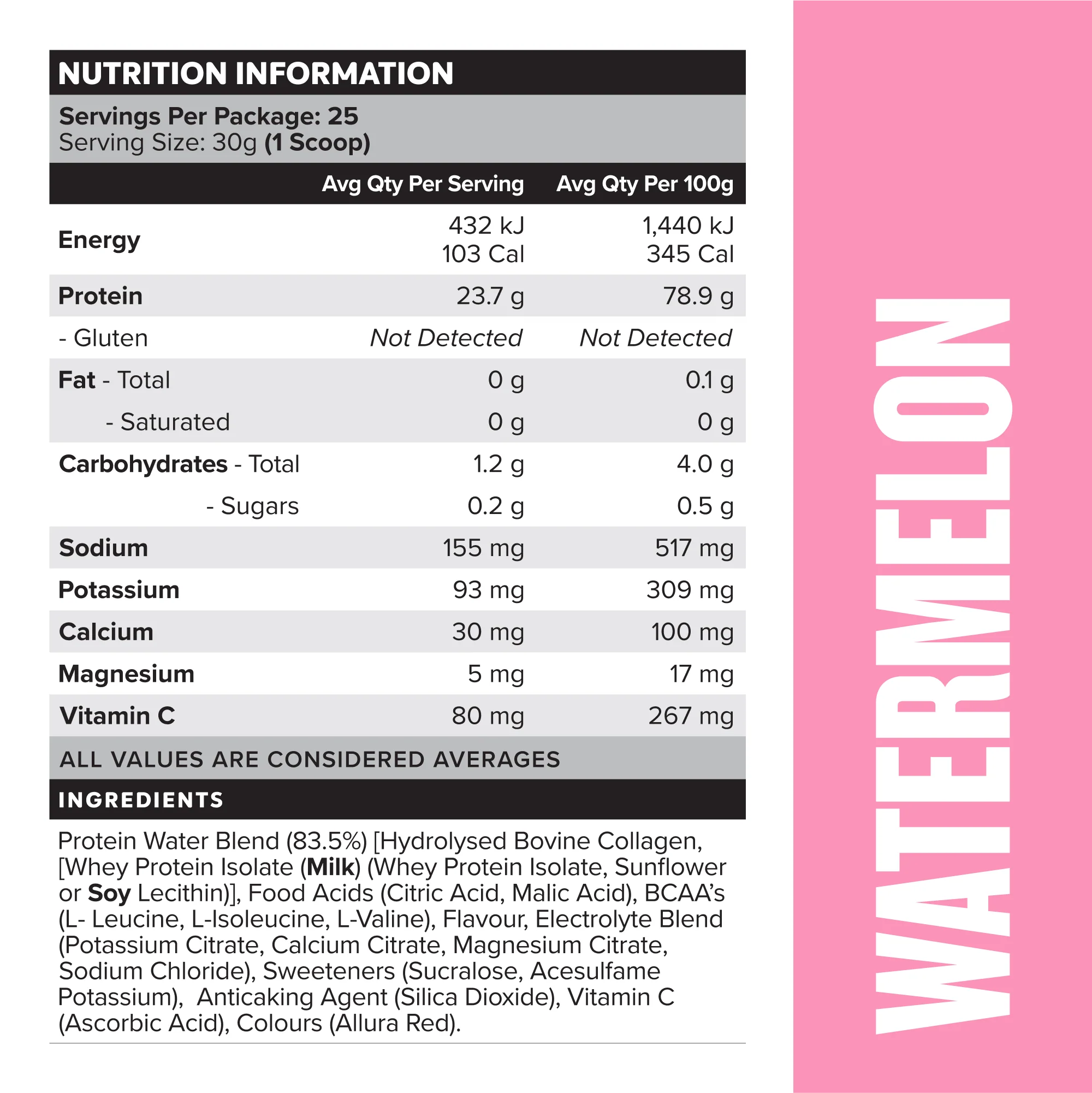 PROTEIN WATER - Watermelon - 25 serves - Image 3