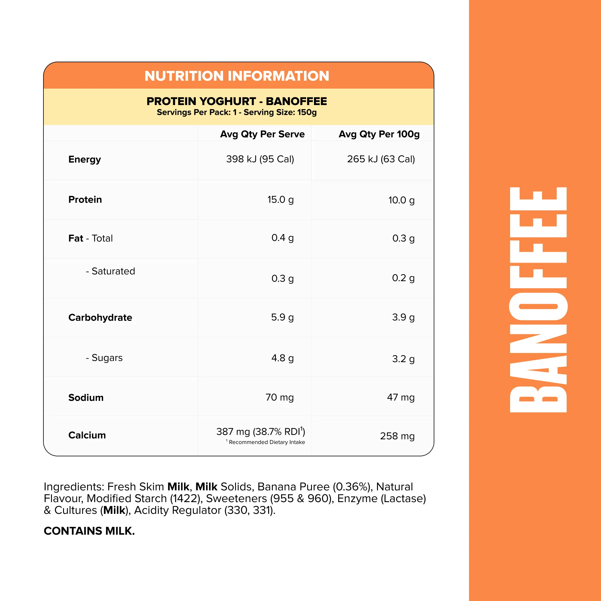 PROTEIN YOGHURT - Banoffee Pouch - Image 2