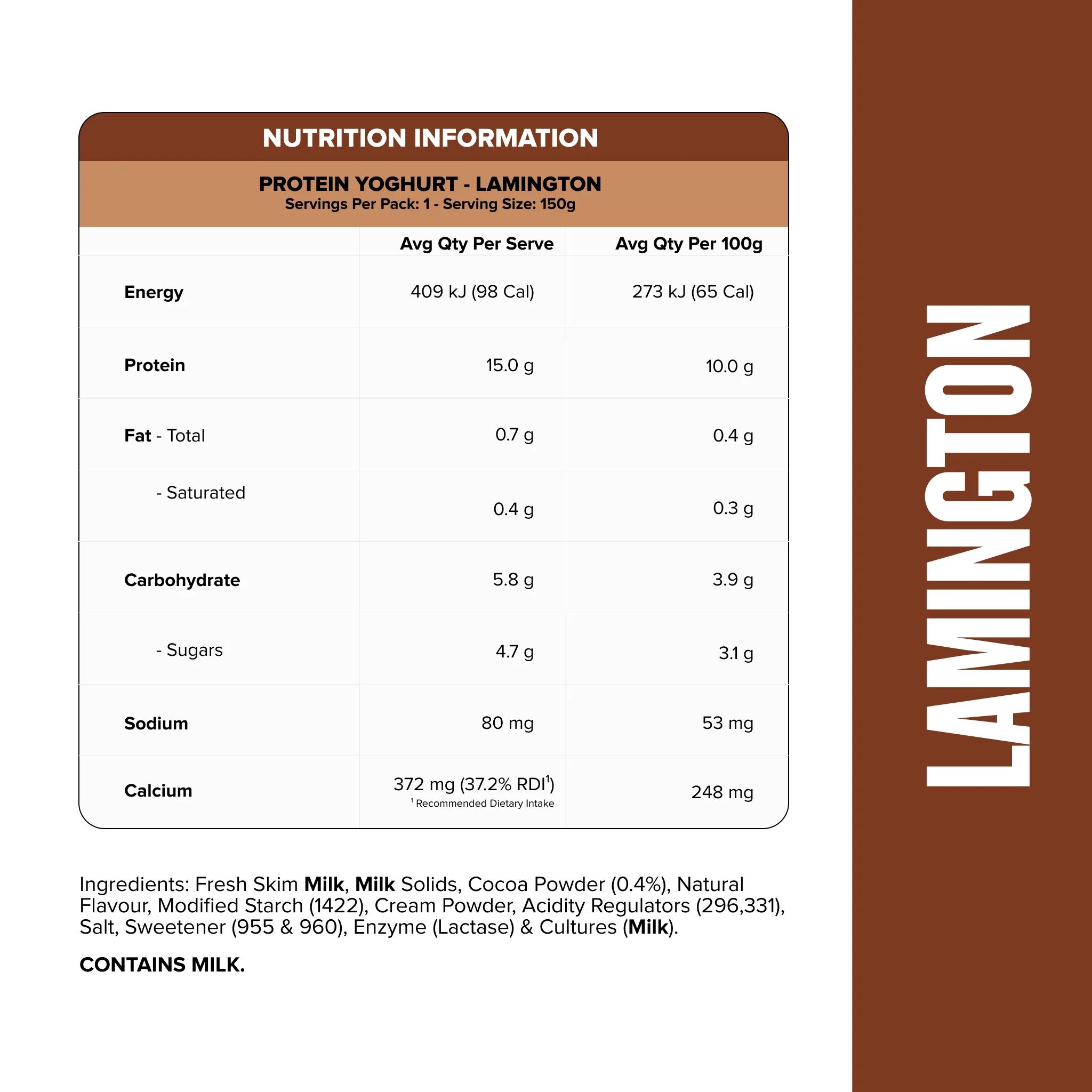 PROTEIN YOGHURT - Lamington Pouch - Image 2