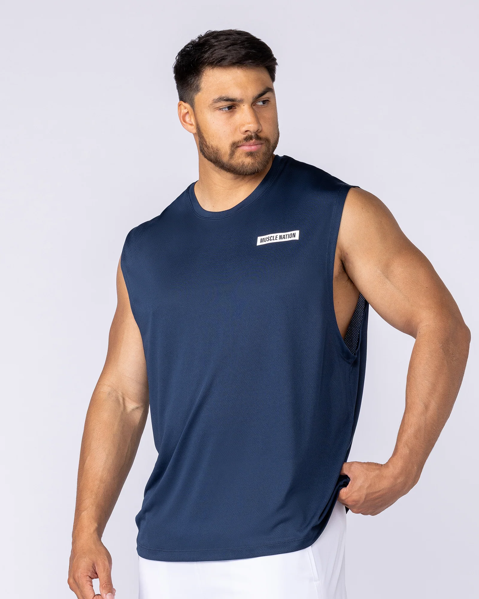 Relaxed Active Tank - Navy - Image 3