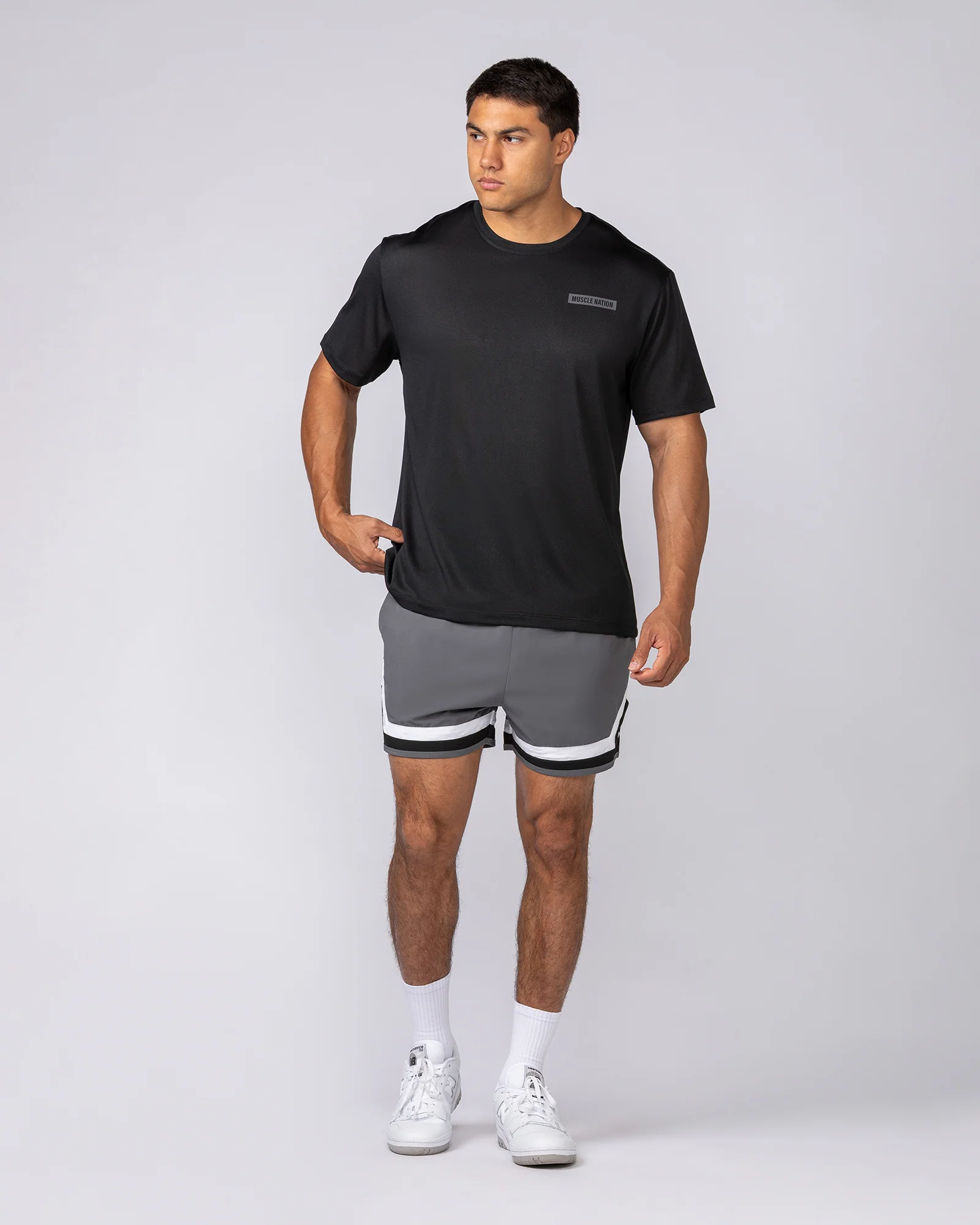Relaxed Active Tee - Black - Image 5